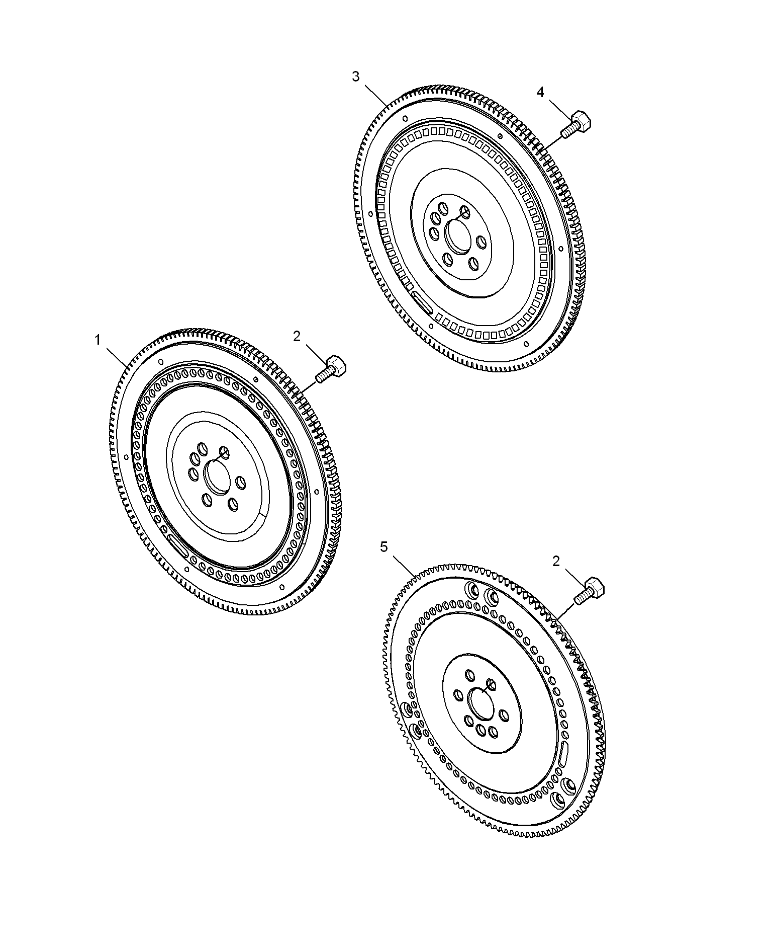 E111B001:FLYWHEEL & DRIVE PLATE