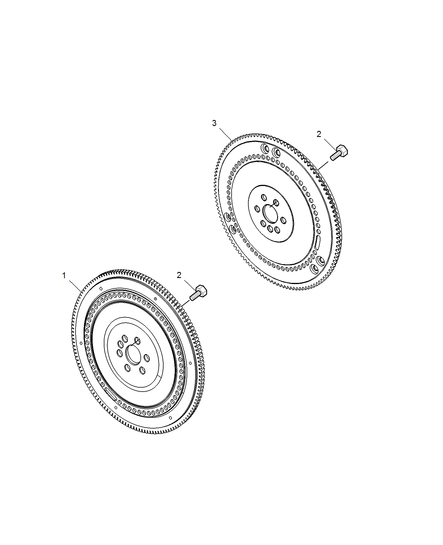 E111B008:FLYWHEEL & DRIVE PLATE
