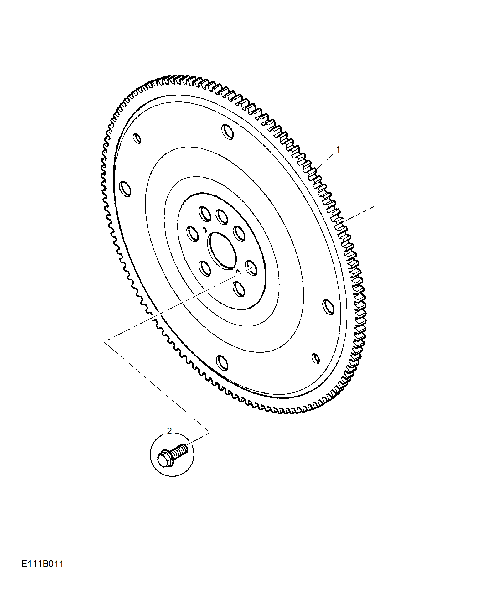 E111B011:FLYWHEEL & DRIVE PLATE(2.5L)