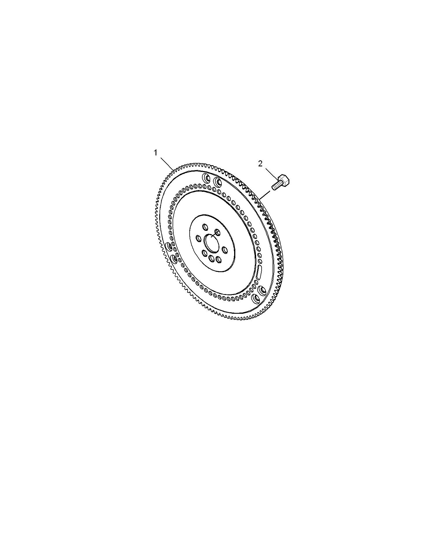 E111B013:FLYWHEEL & DRIVE PLATE