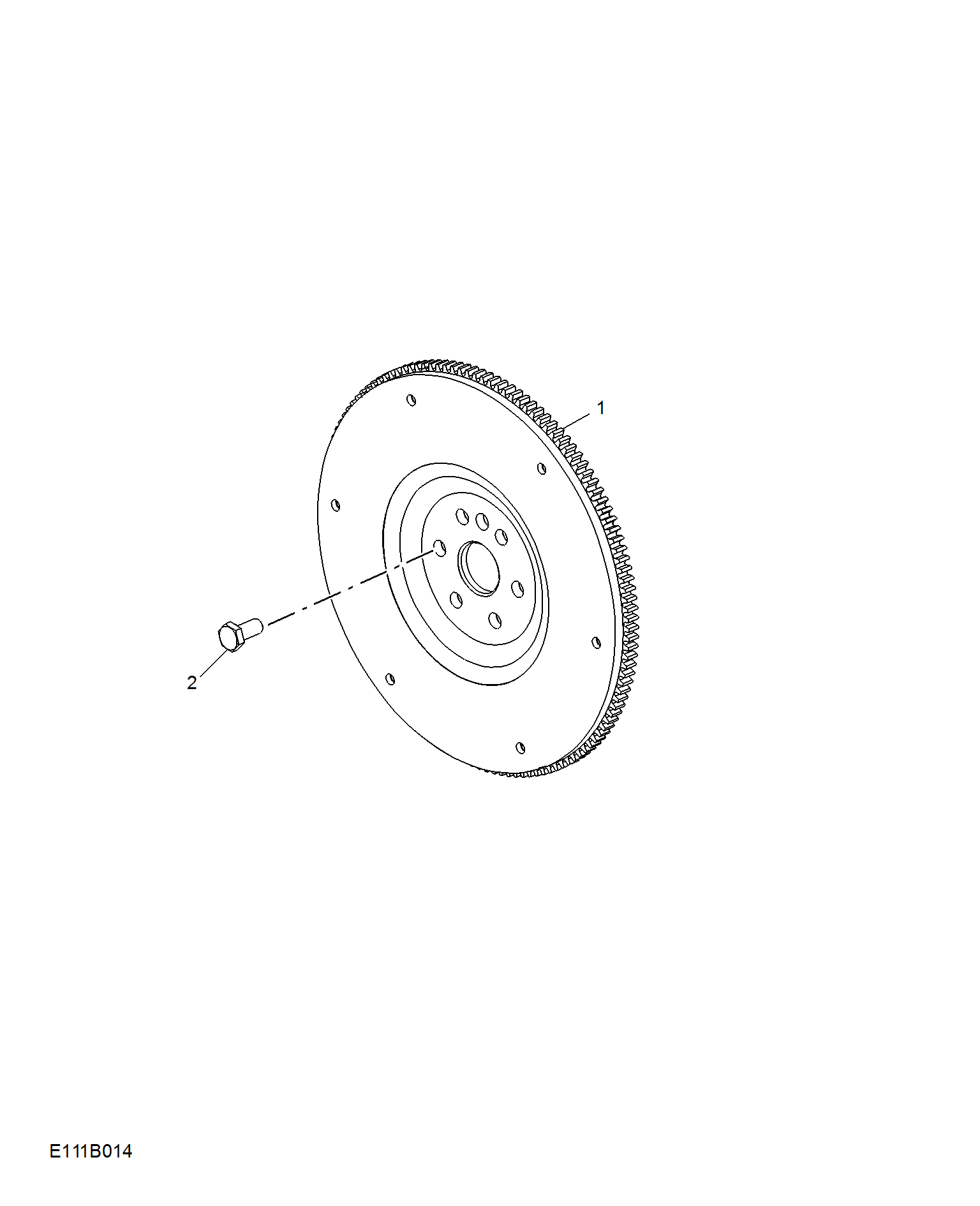E111B014:FLYWHEEL & DRIVE PLATE