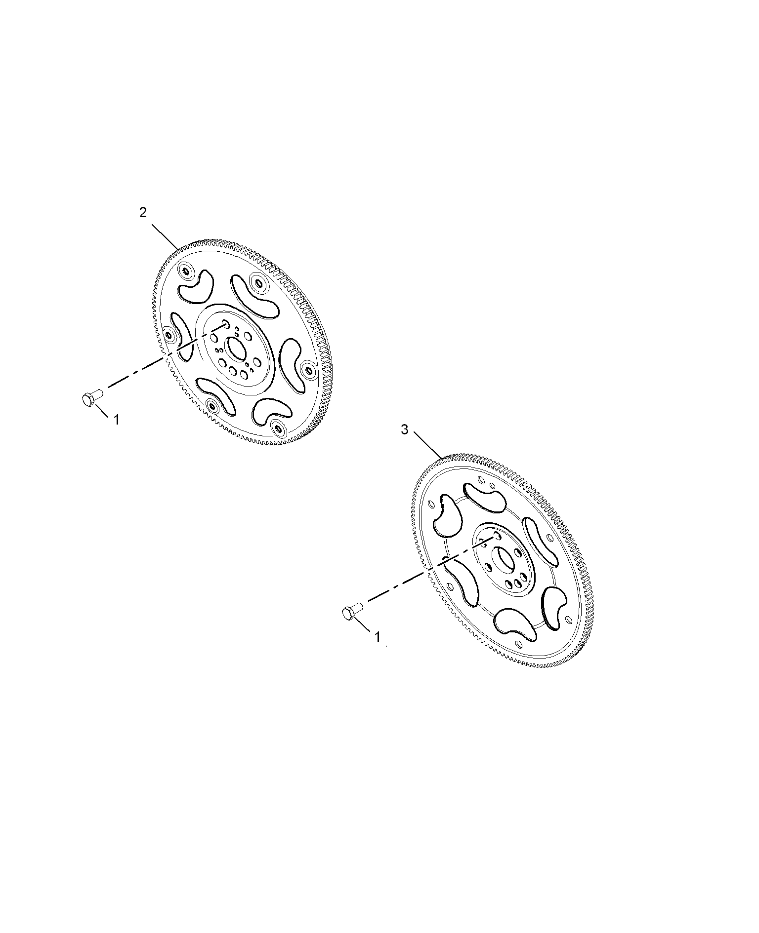 E111B015:FLYWHEEL & DRIVE PLATE