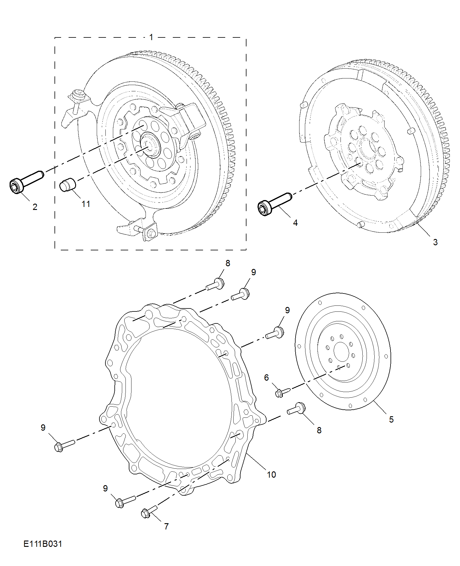 E111B031:FLYWHEEL & DRIVE PLATE(1.5T)