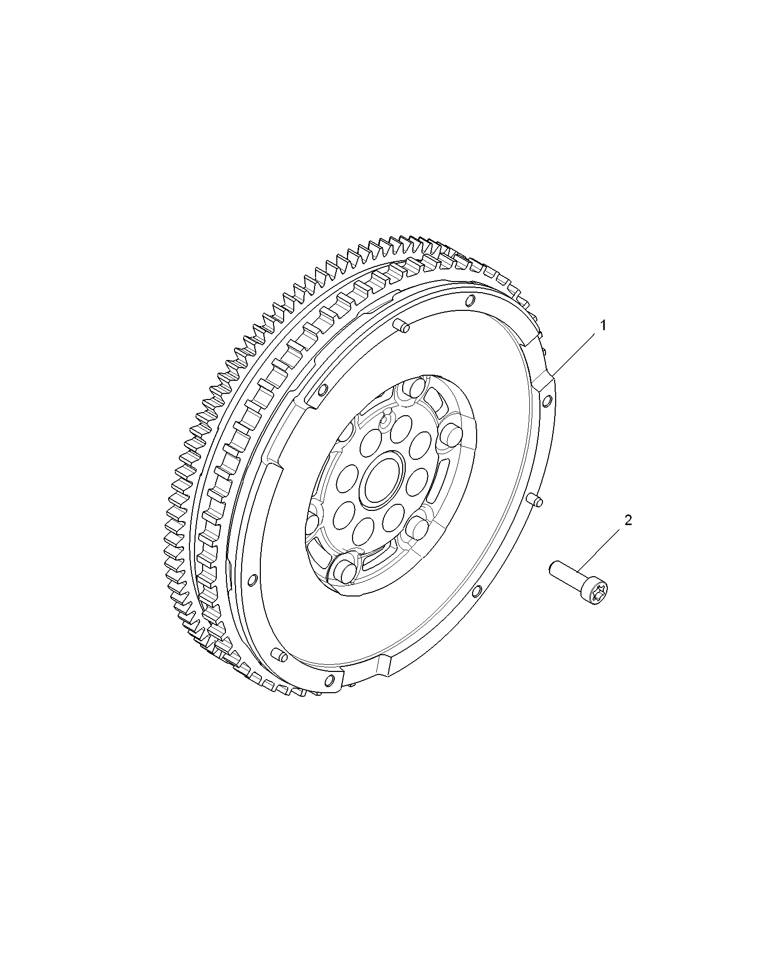 E111B032:FLYWHEEL & DRIVE PLATE(D19)