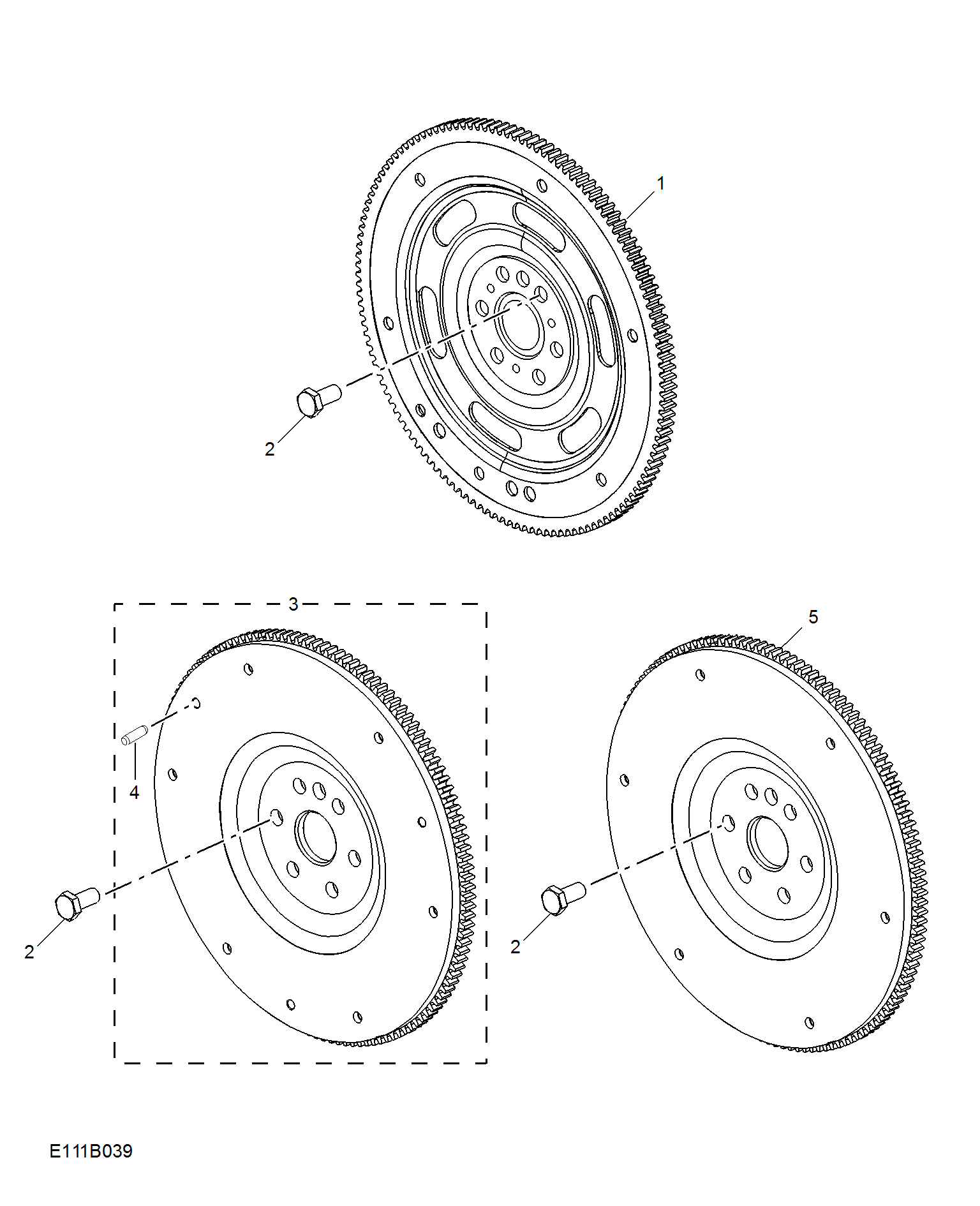 E111B039:FLYWHEEL & DRIVE PLATE(1.5L)