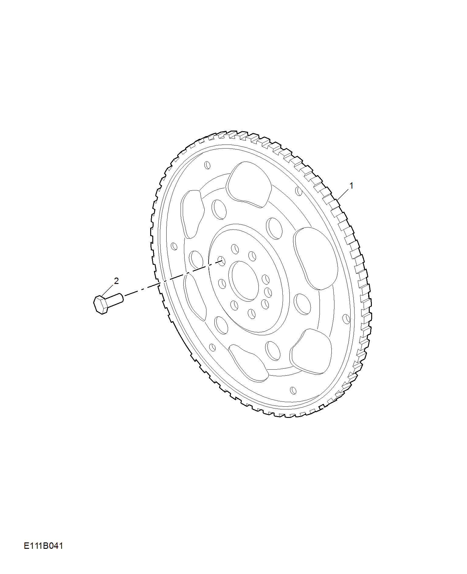 E111B041:FLYWHEEL & DRIVE PLATE(1.3T)