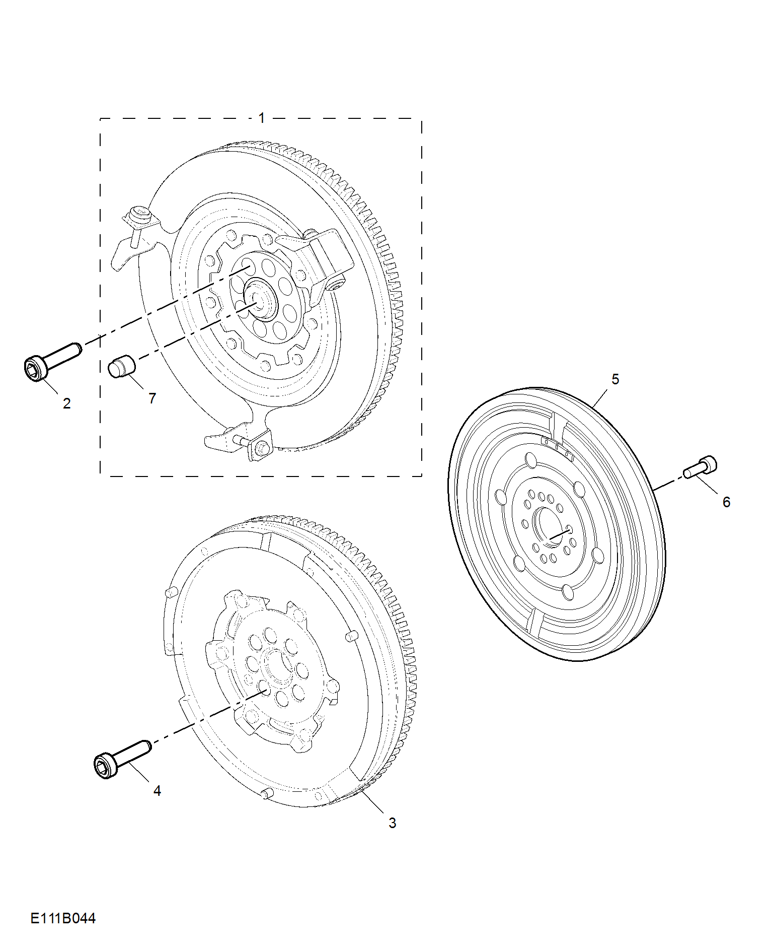 E111B044:FLYWHEEL & DRIVE PLATE(1.5T)