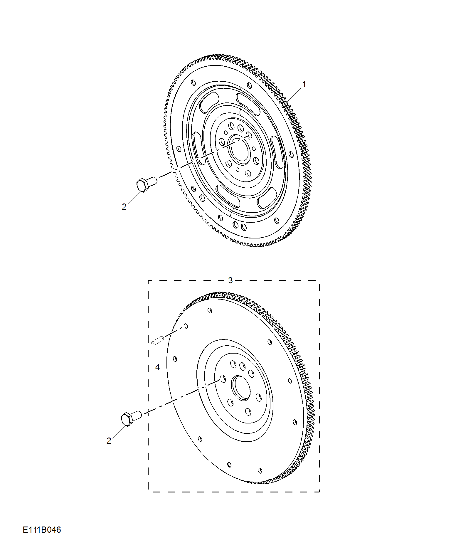 E111B046:FLYWHEEL & DRIVE PLATE(1.5L)