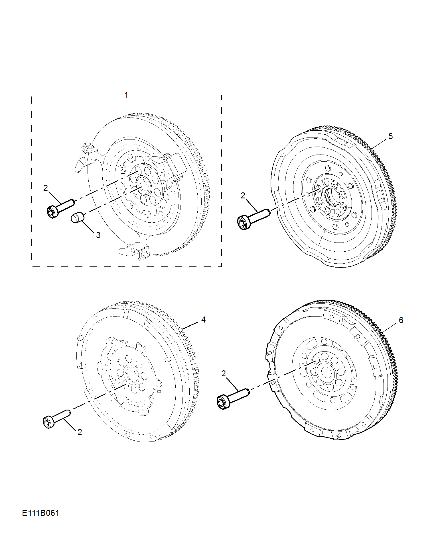 E111B061:FLYWHEEL & DRIVE PLATE(1.5T)