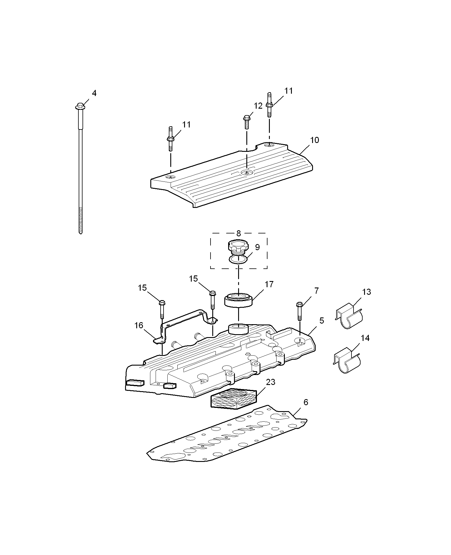 E111C001:CAMSHAFT COVER