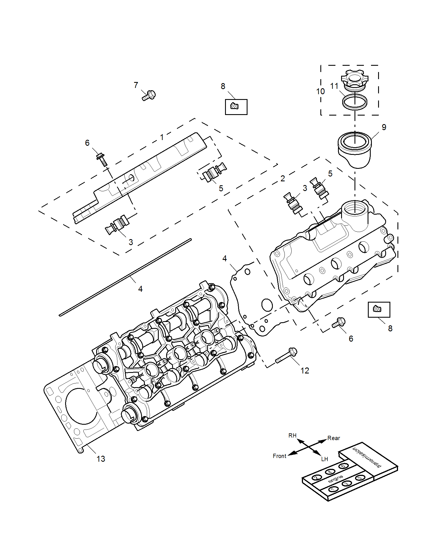 E111C013:CAMSHAFT COVER(2.5L)