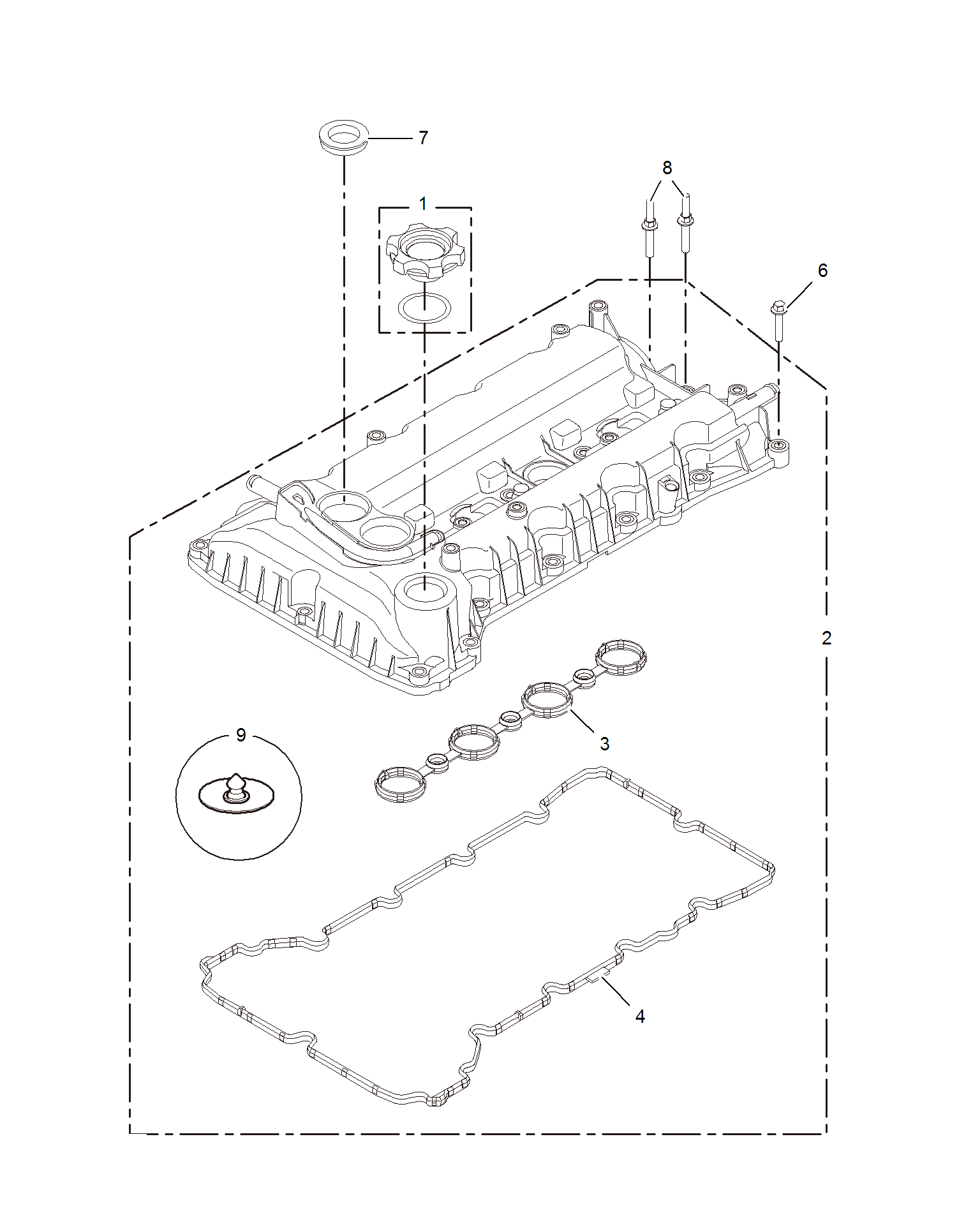 E111C017:CAMSHAFT COVER(1.5L)