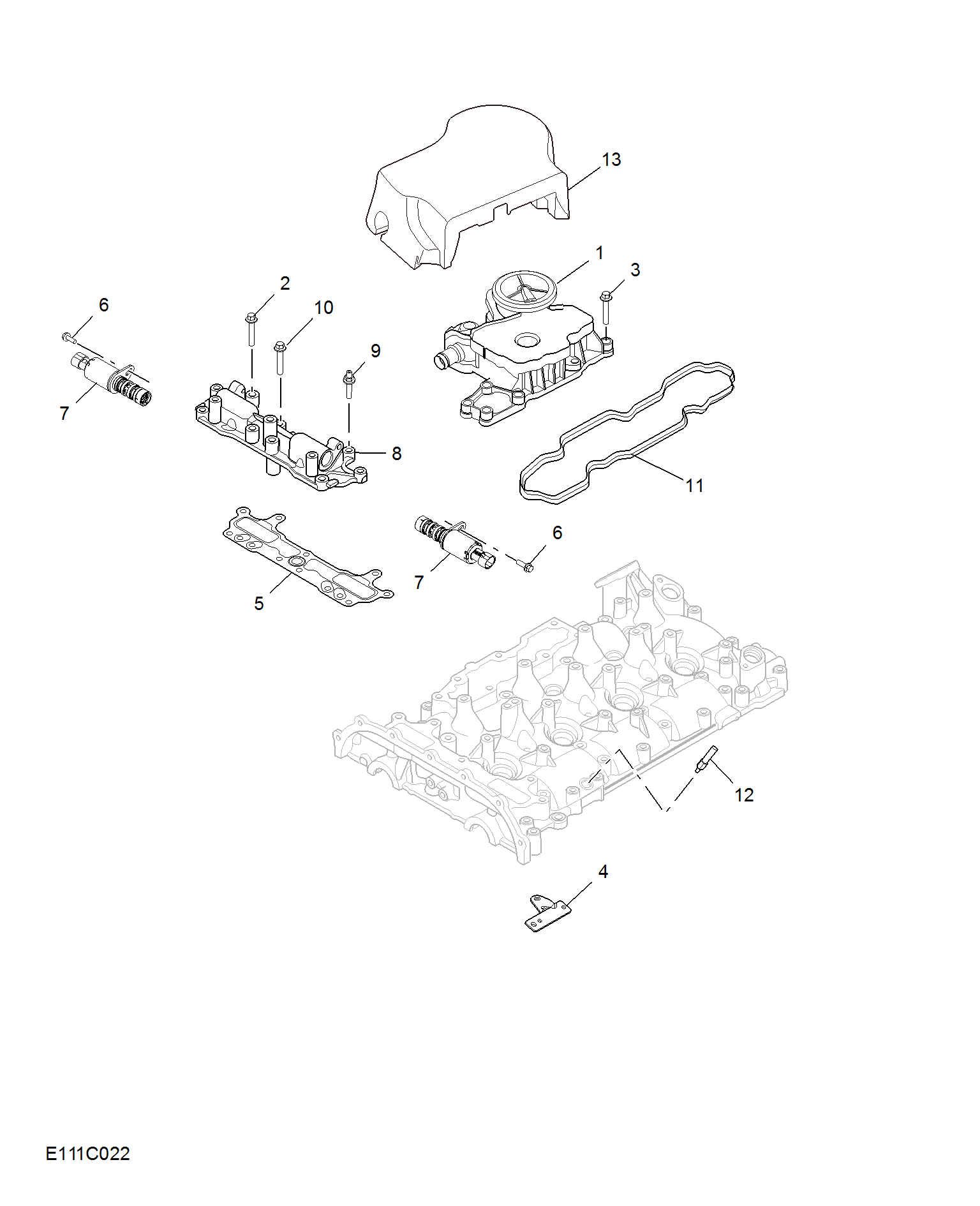 E111C022:CAMSHAFT COVER(2.0T)