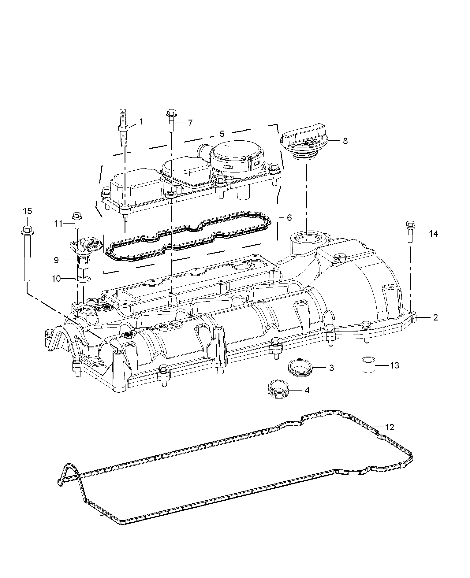 E111C034:CAMSHAFT COVER(D19)