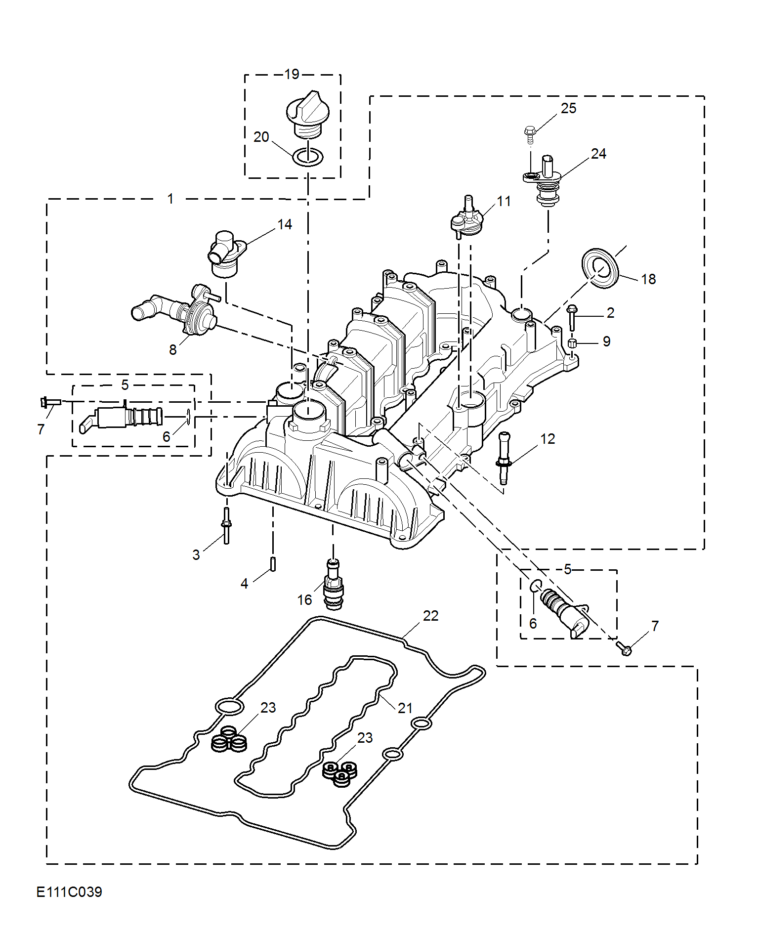 E111C039:CAMSHAFT COVER(1.5T)