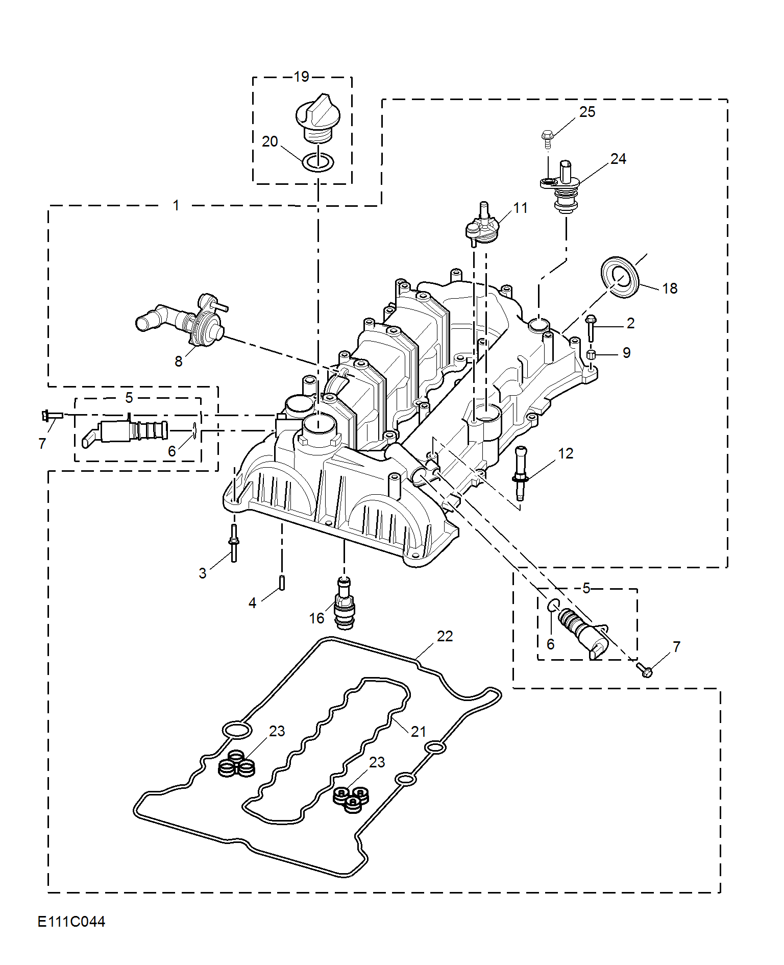 E111C044:CAMSHAFT COVER(1.5T)