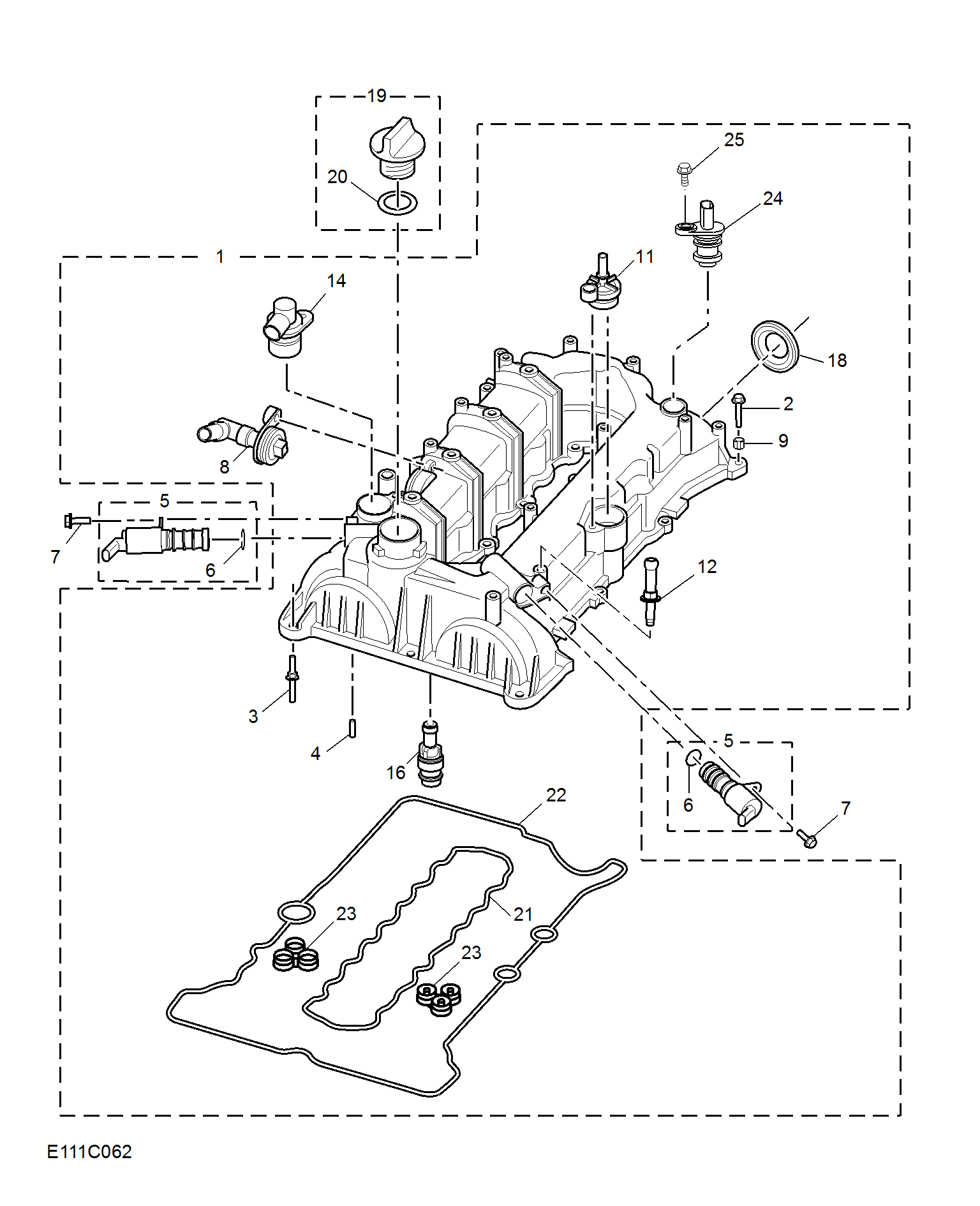 E111C062:CAMSHAFT COVER(1.5T)