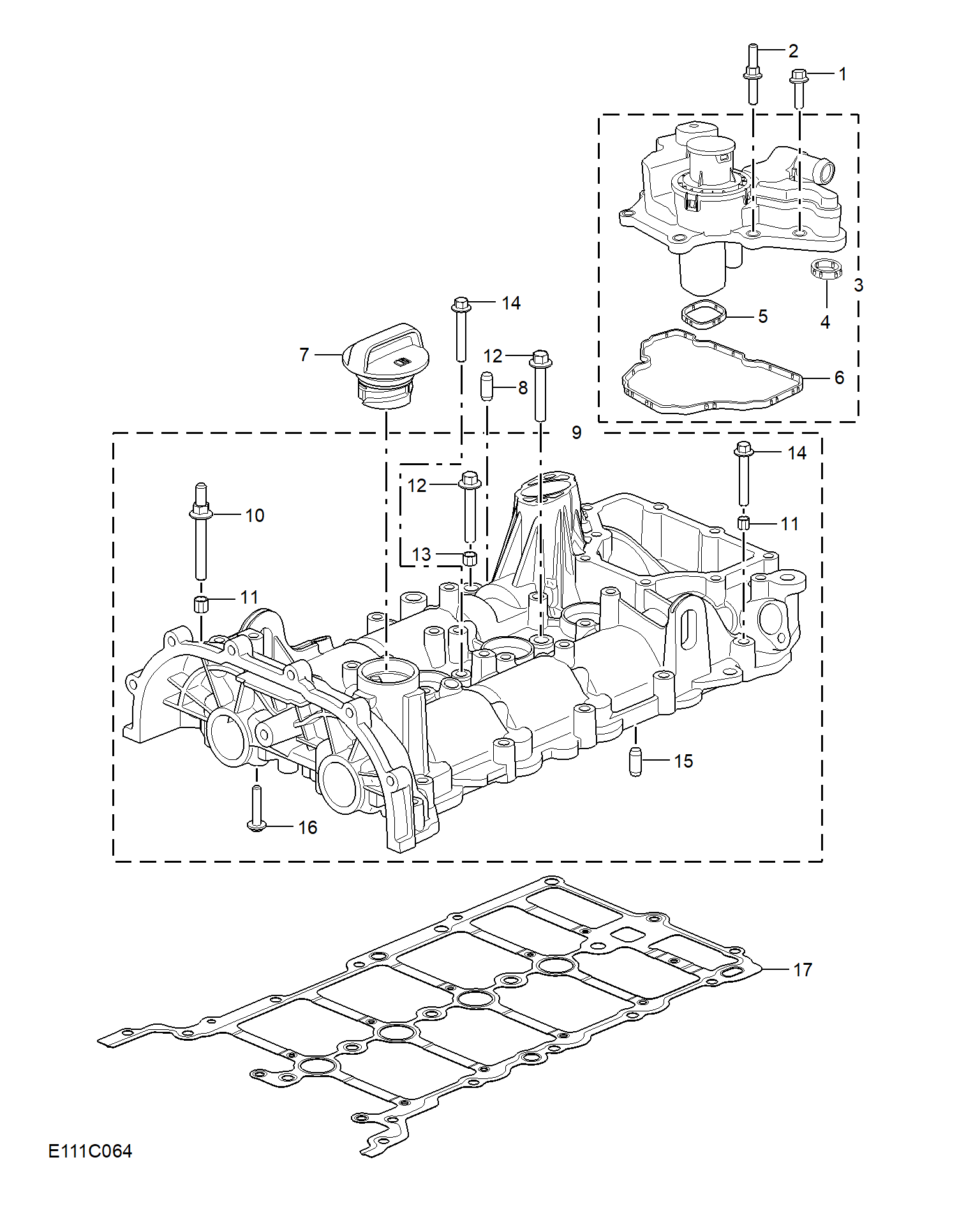 E111C064:CAMSHAFT COVER(1.5L)