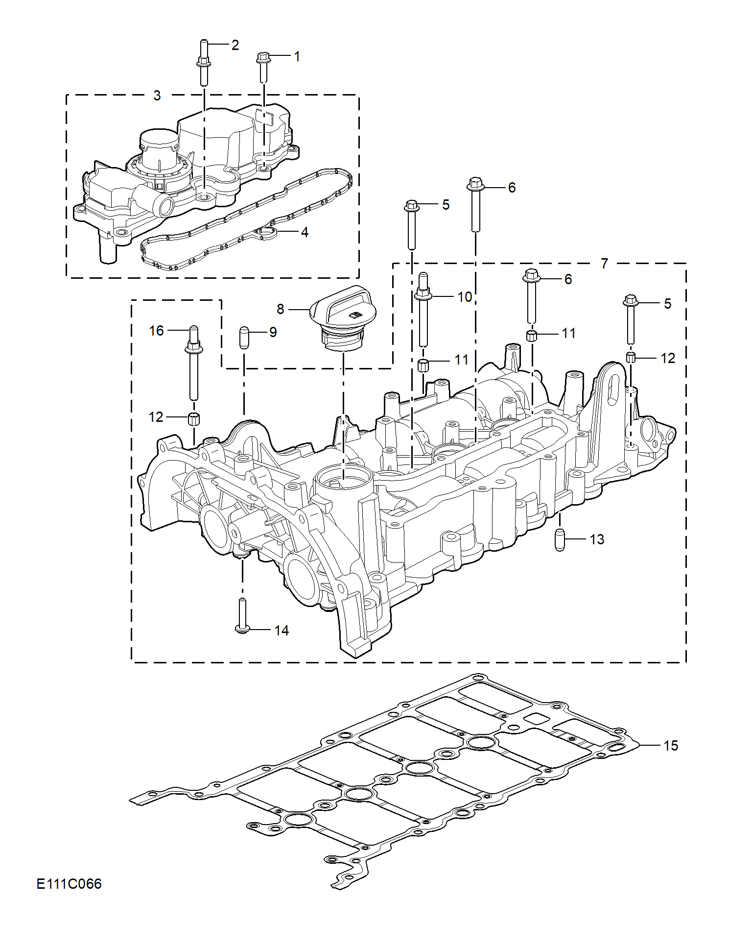 E111C066:CAMSHAFT COVER(1.5L)