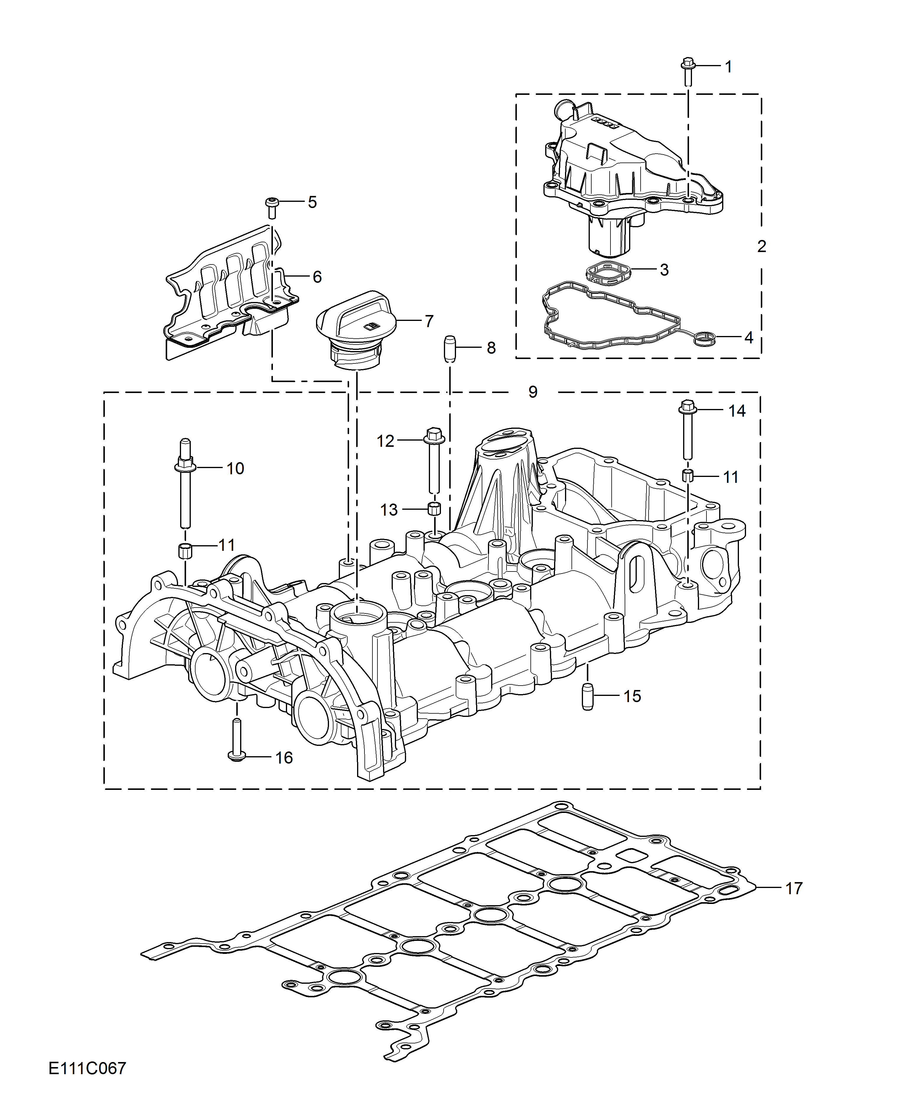 E111C067:CAMSHAFT COVER(1.5T)