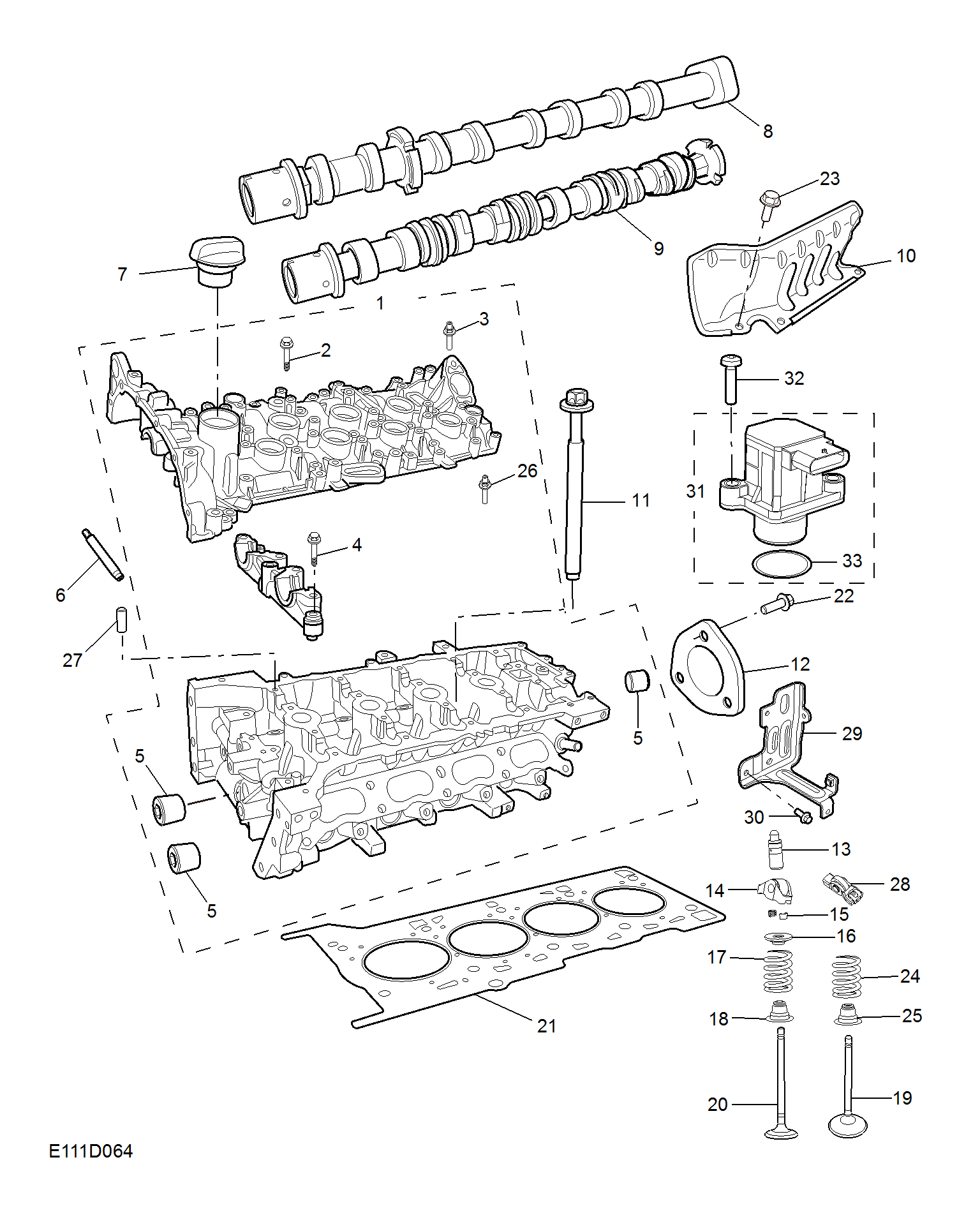 E111D066:CYLINDER HEAD(2.0T)