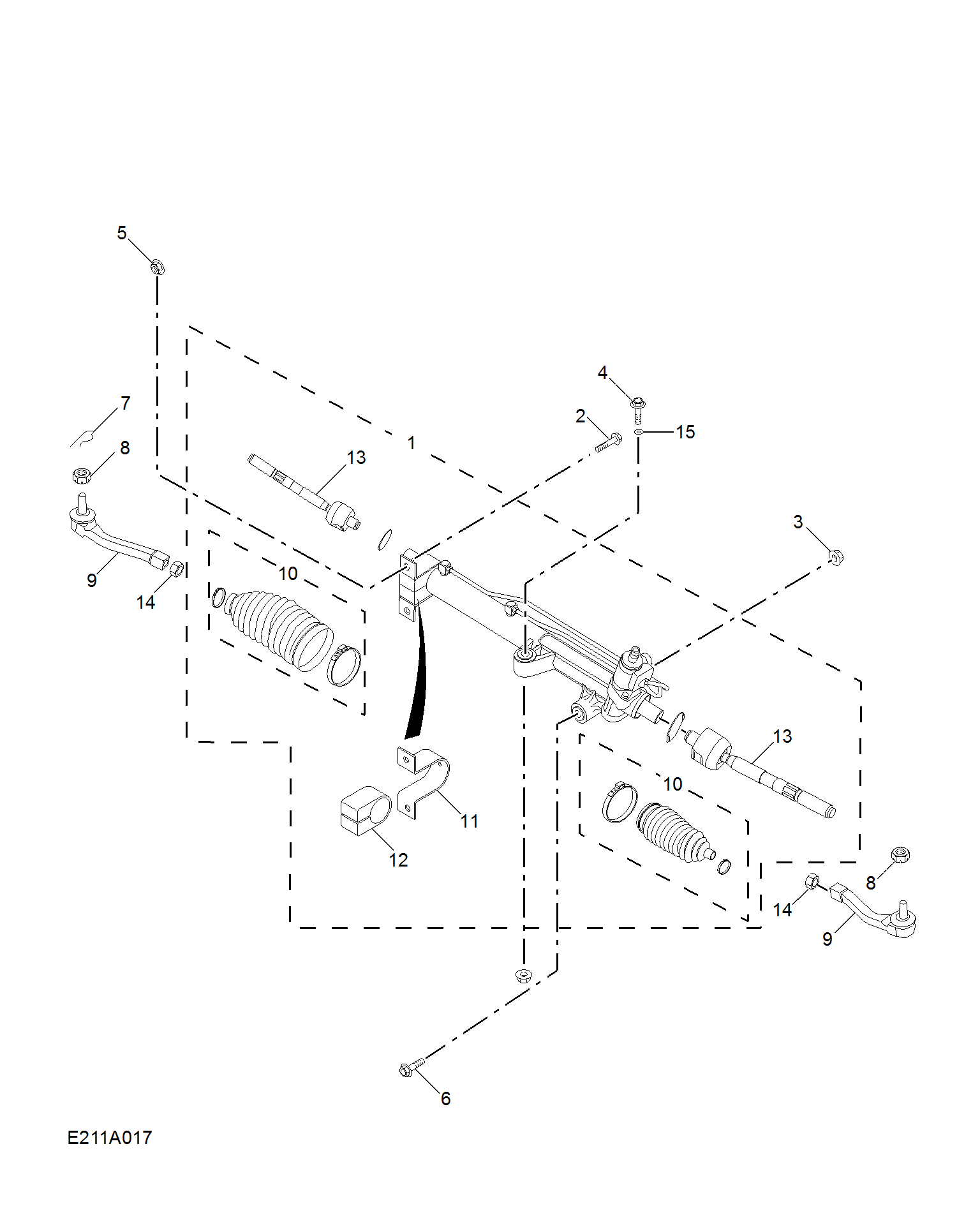 E211A017:STEERING GEAR LINKAGE