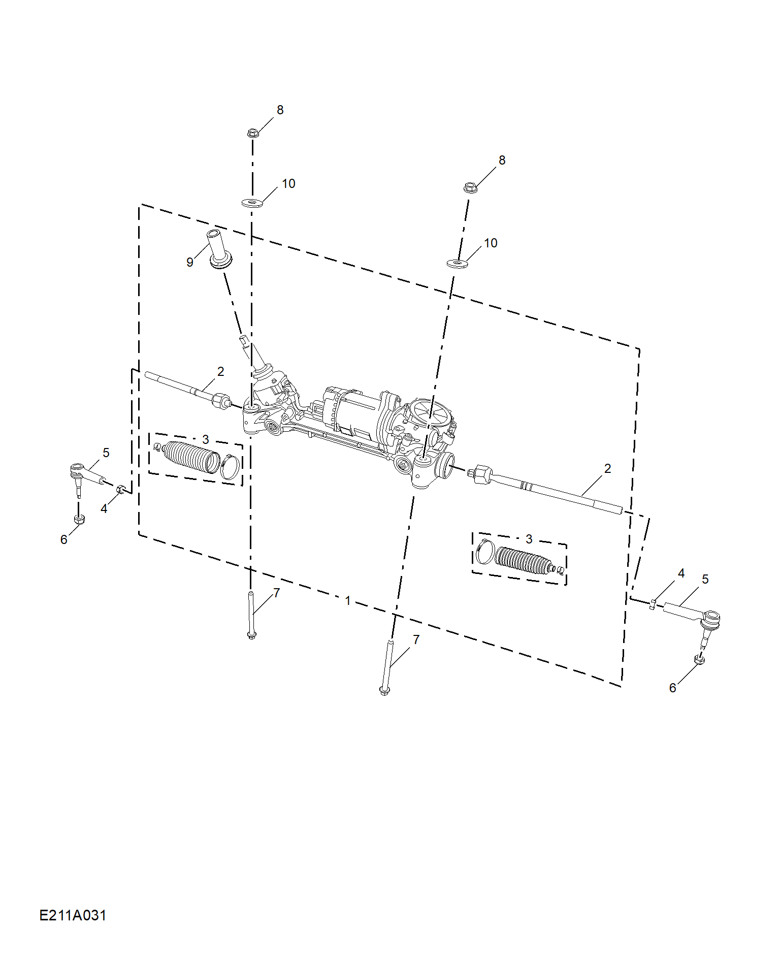 E211A031:STEERING GEAR LINKAGE