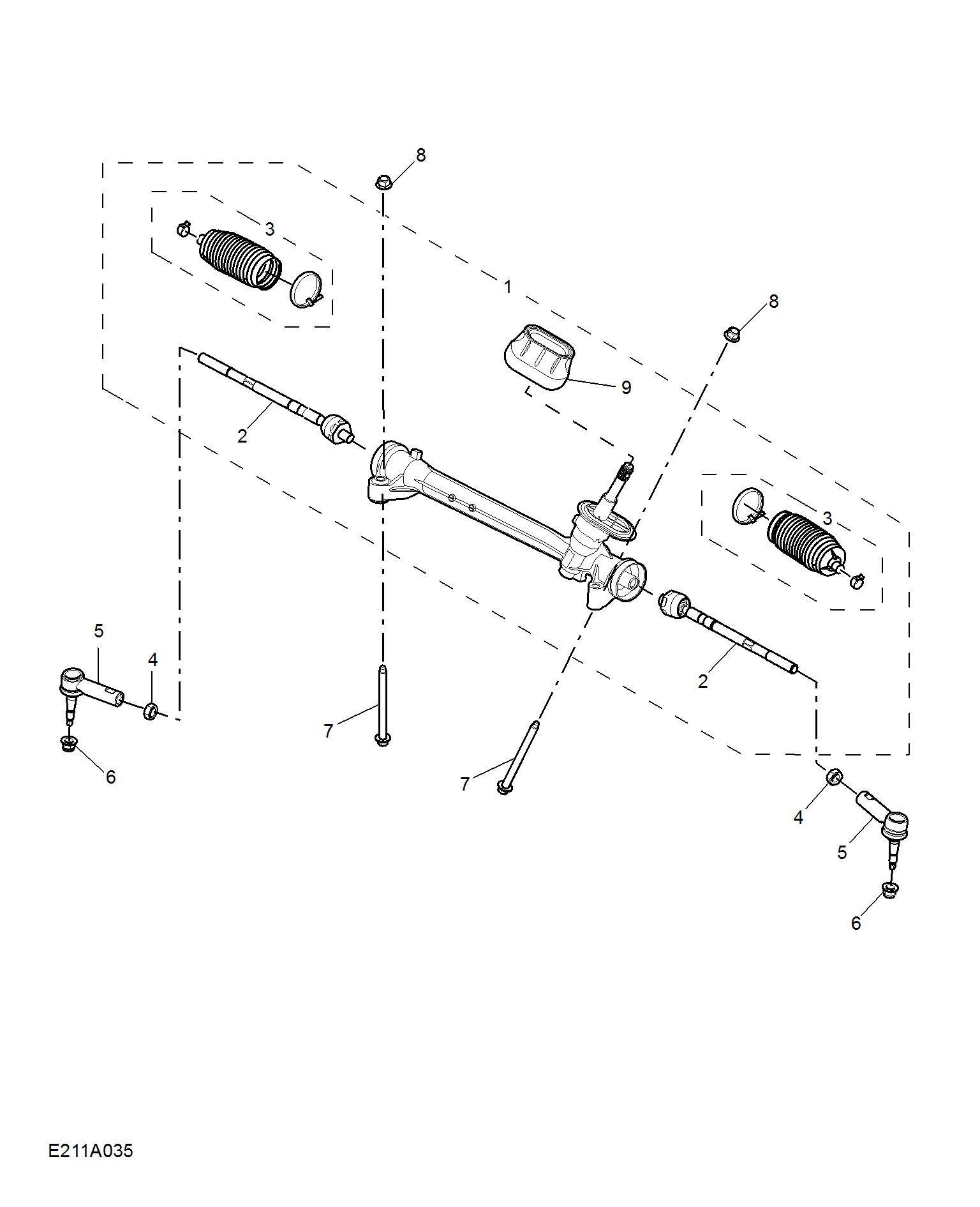 E211A035:STEERING GEAR LINKAGE