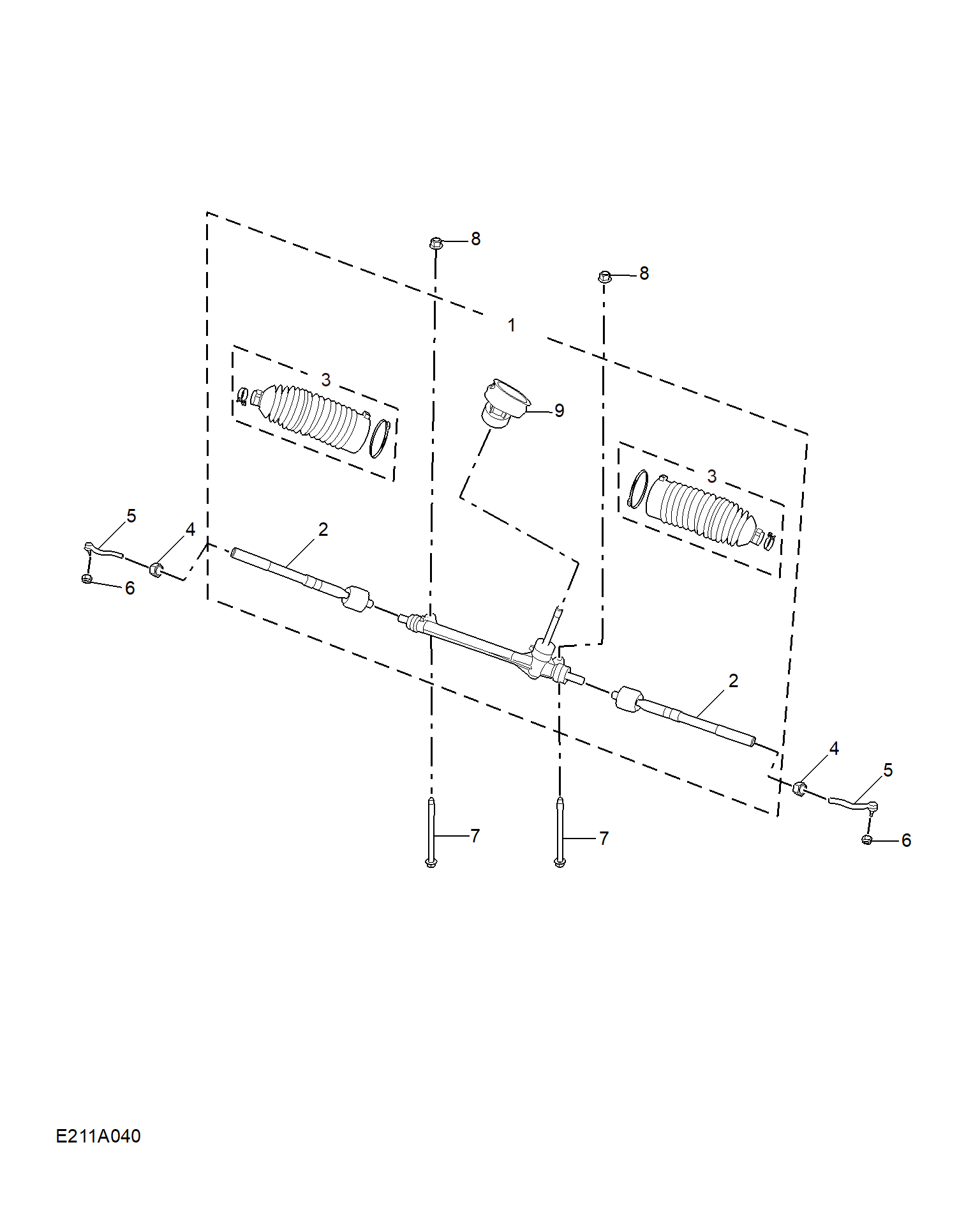 E211A040:STEERING GEAR LINKAGE