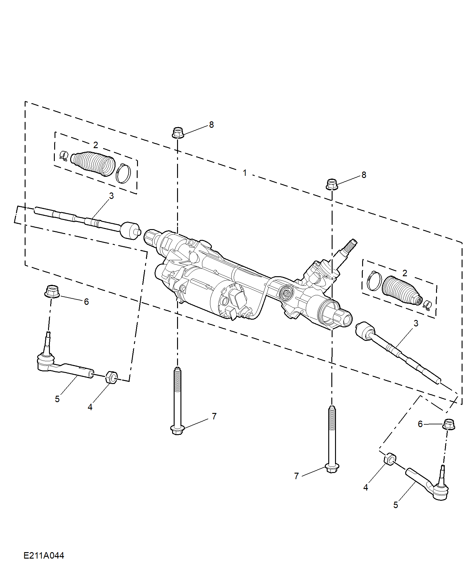 E211A044:STEERING GEAR LINKAGE