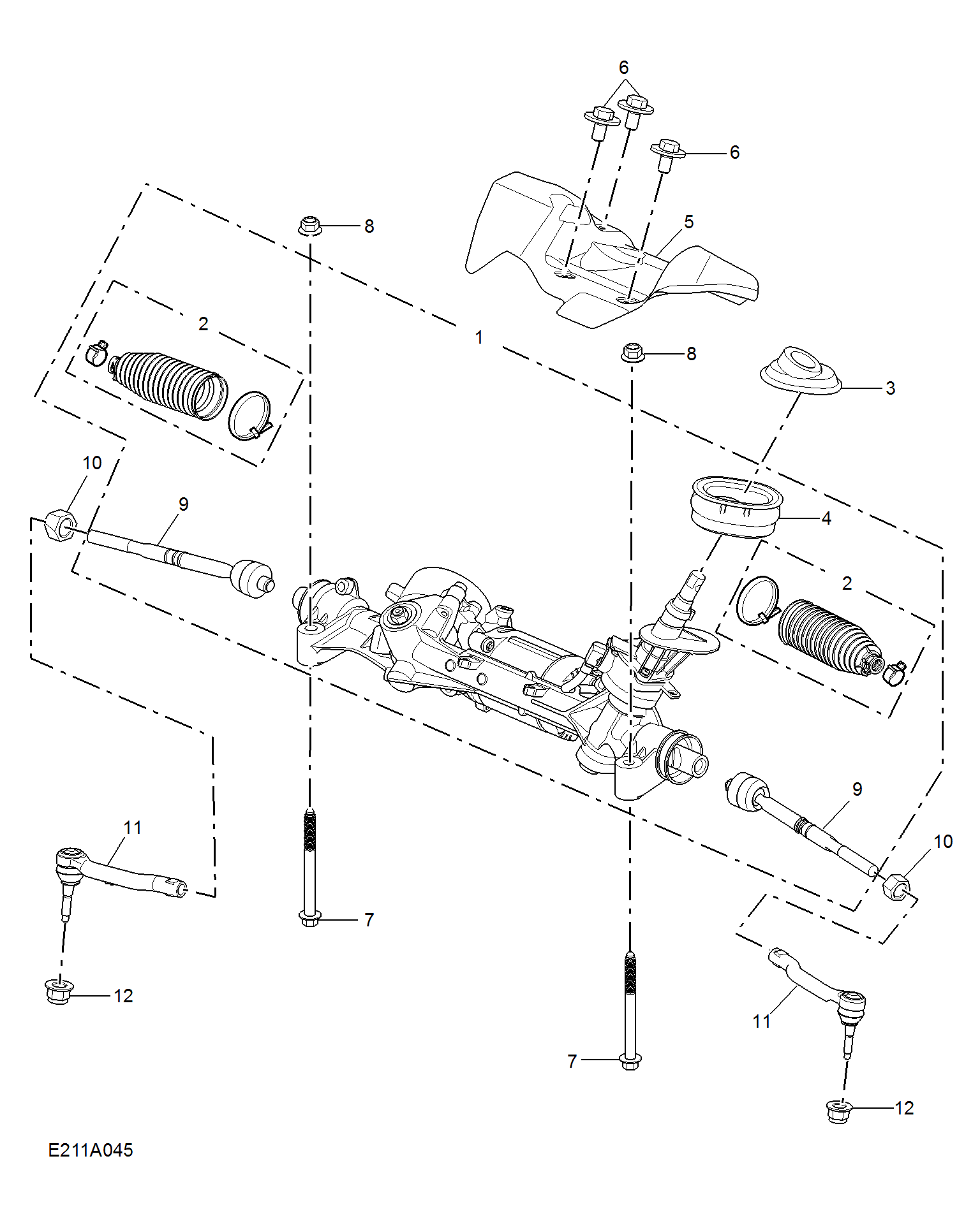 E211A045:STEERING GEAR LINKAGE