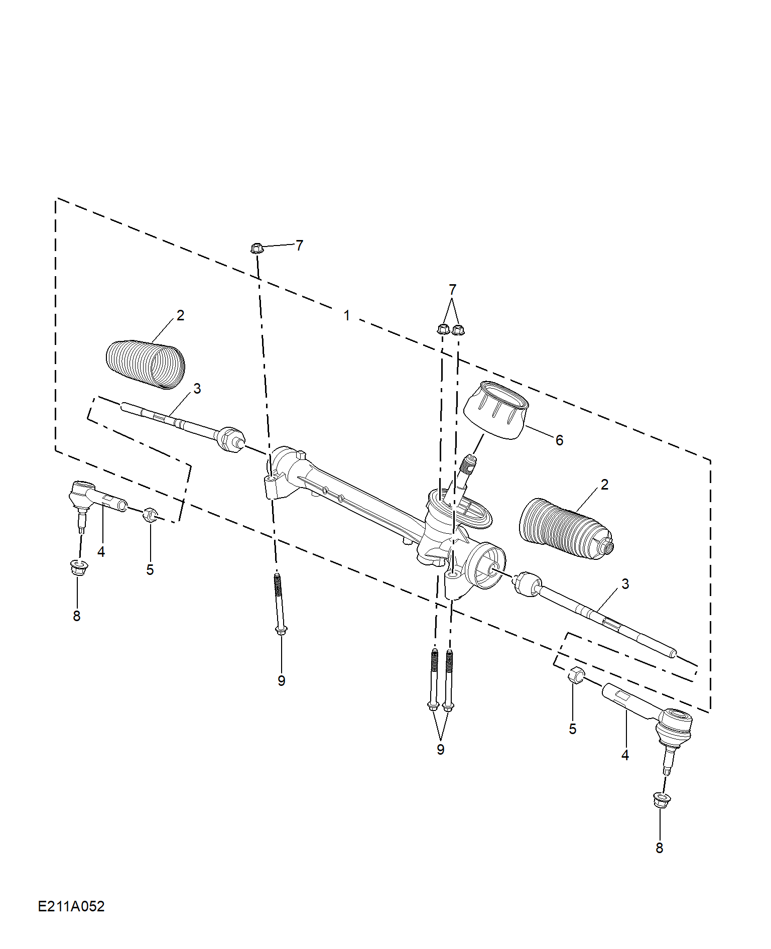E211A052:STEERING GEAR LINKAGE