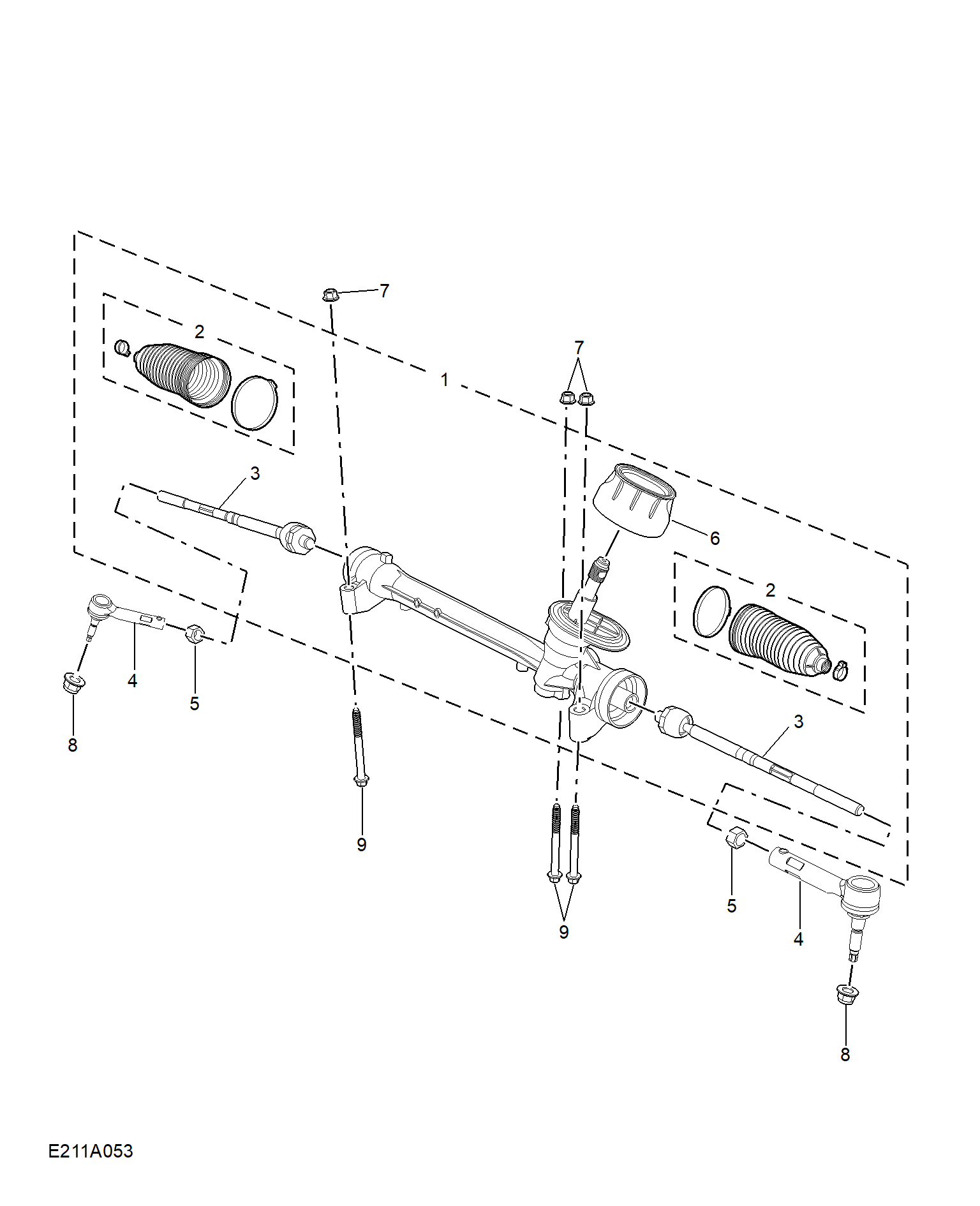 E211A053:STEERING GEAR LINKAGE