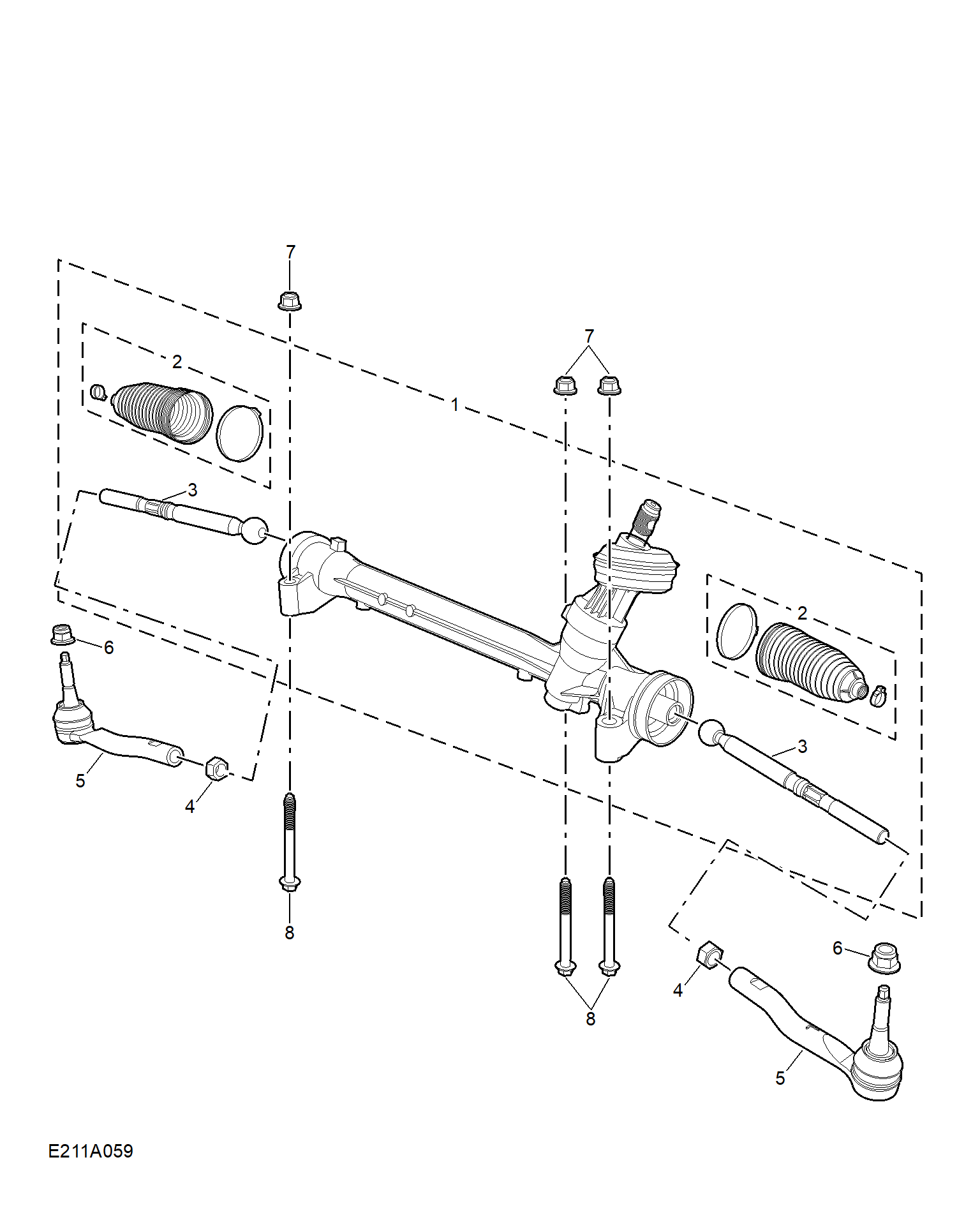 E211A059:STEERING GEAR LINKAGE