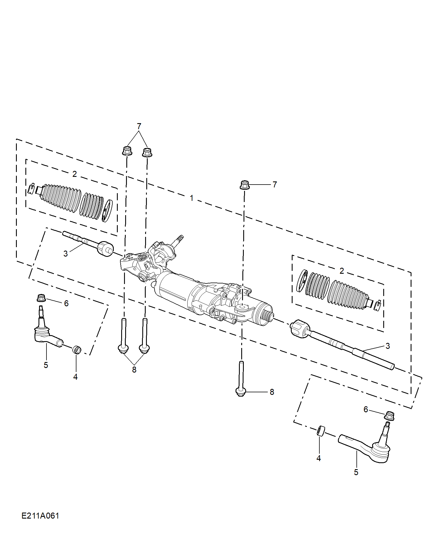 E211A061:STEERING GEAR LINKAGE