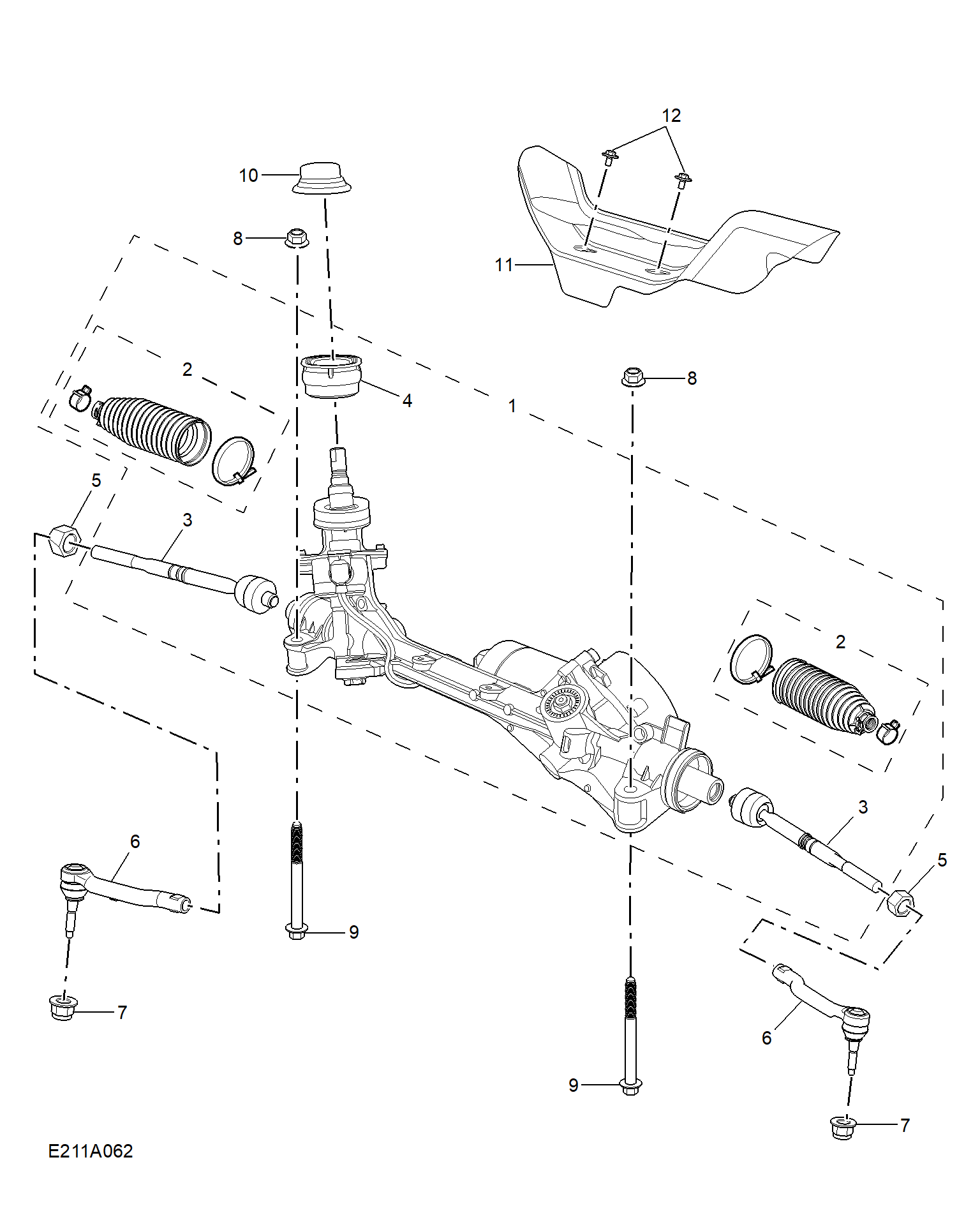 E211A062:STEERING GEAR LINKAGE