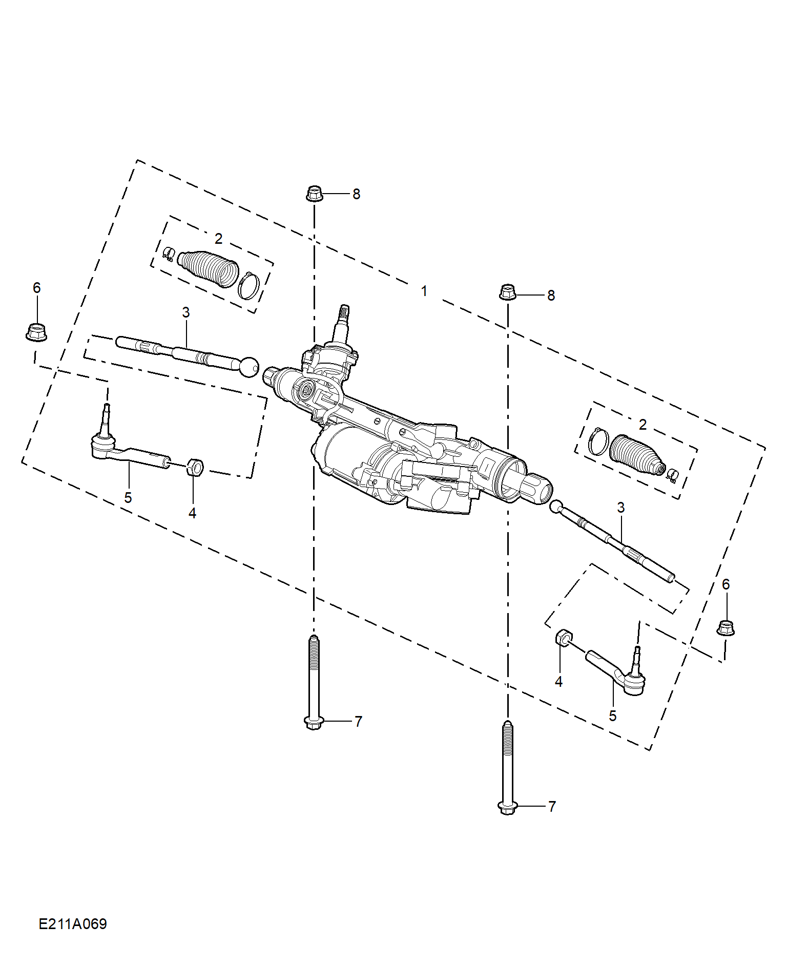 E211A069:STEERING GEAR LINKAGE