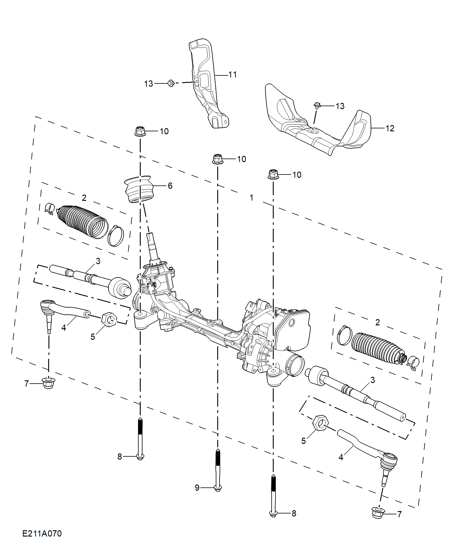 E211A070:STEERING GEAR LINKAGE