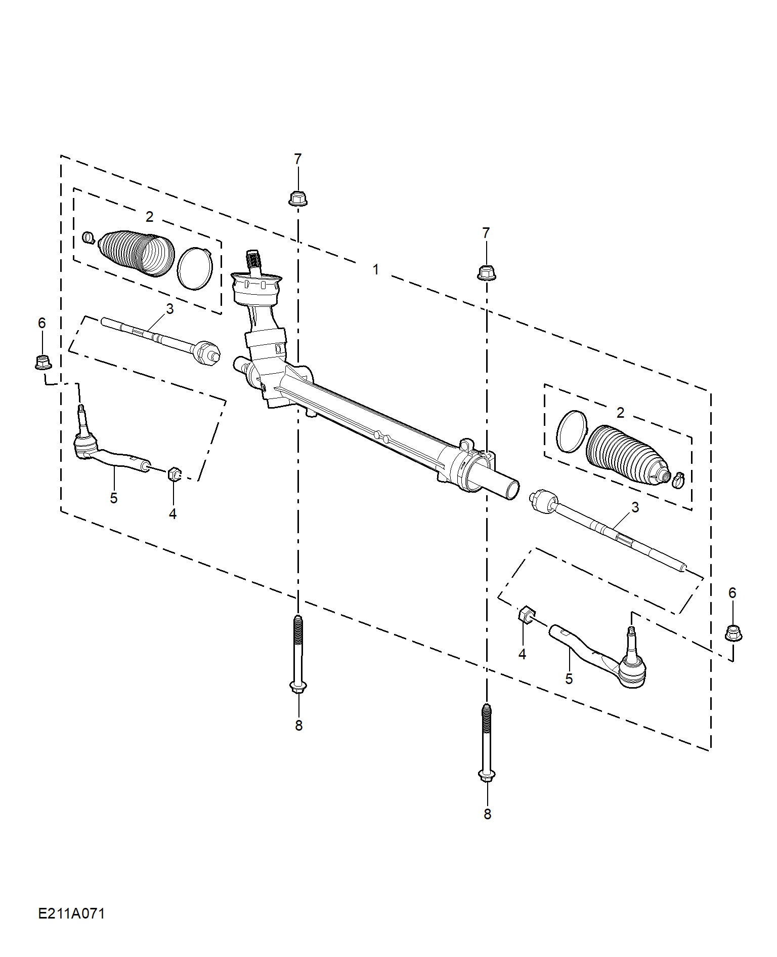 E211A078:STEERING GEAR LINKAGE
