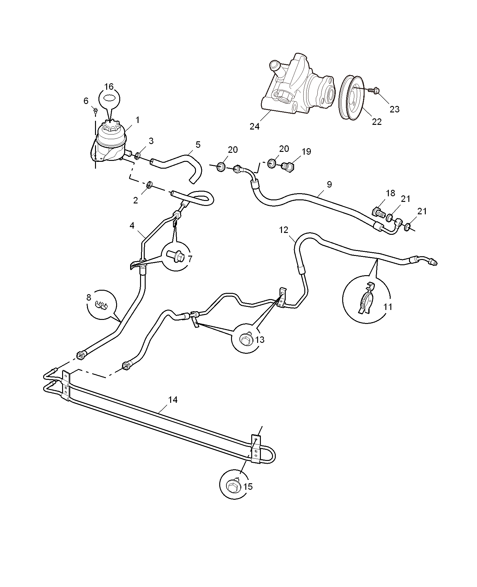E211B002:STEERING PIPE(PETROL)