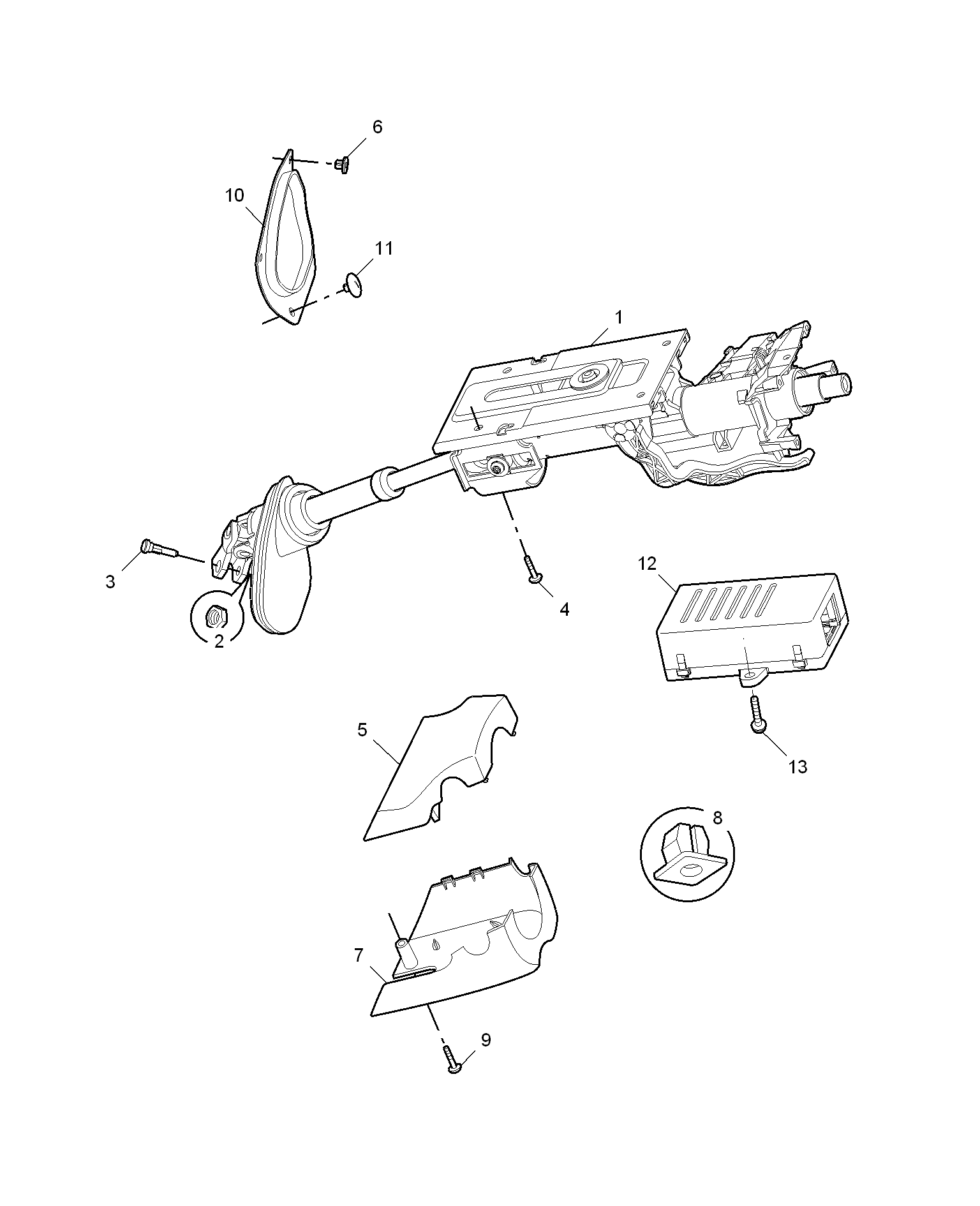 E211D012:STEERING COLUMN