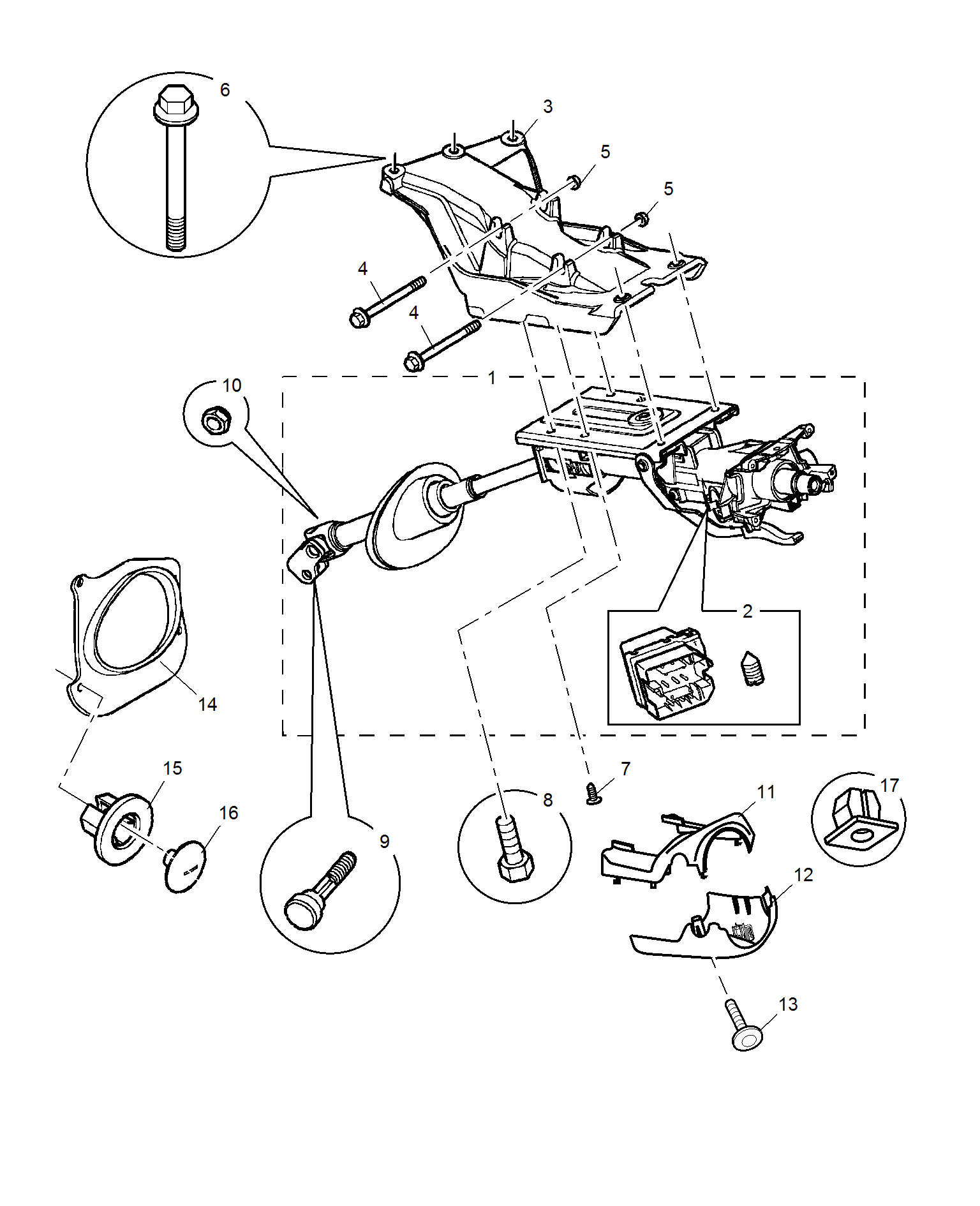 E211D013:STEERING COLUMN