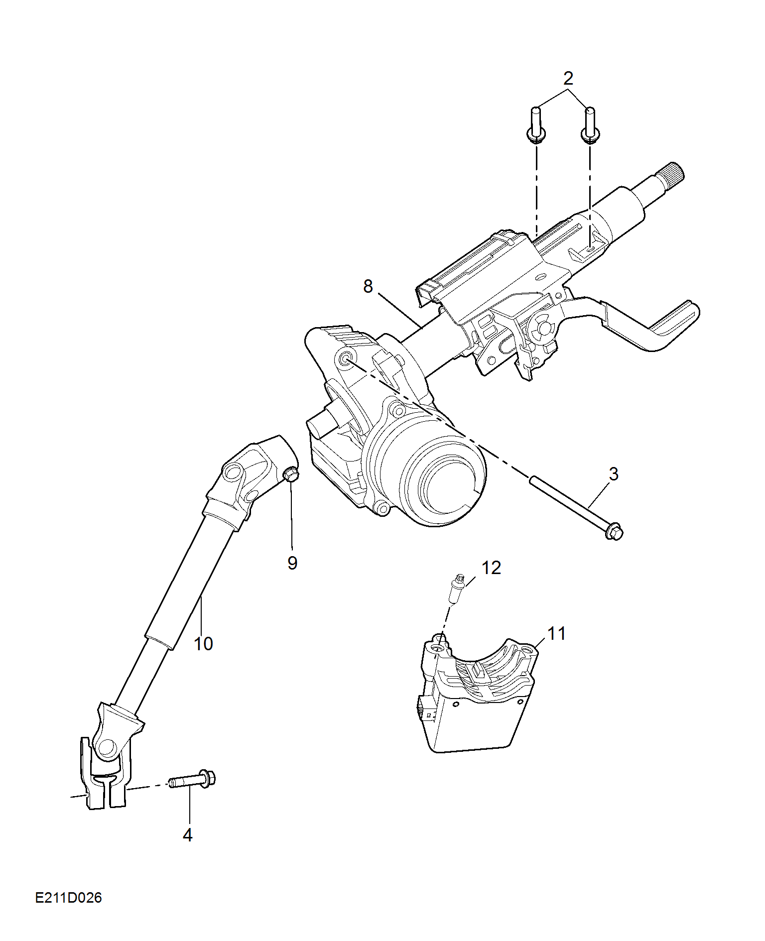 E211D026:STEERING COLUMN