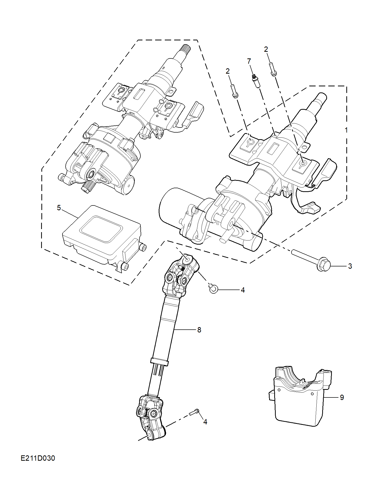 E211D030:STEERING COLUMN