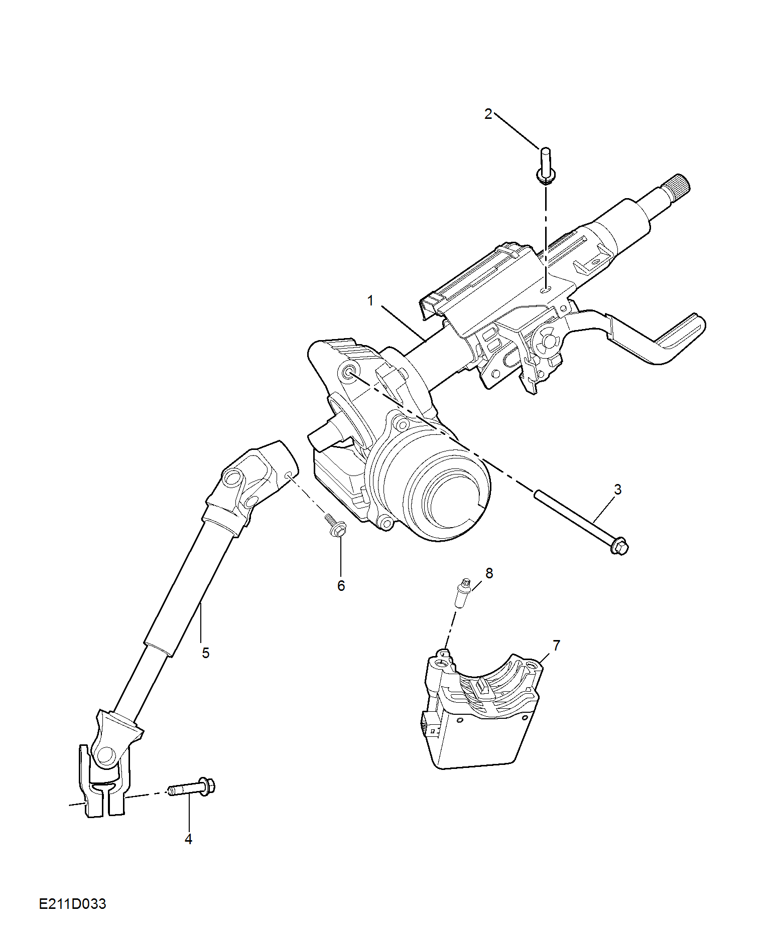 E211D033:STEERING COLUMN