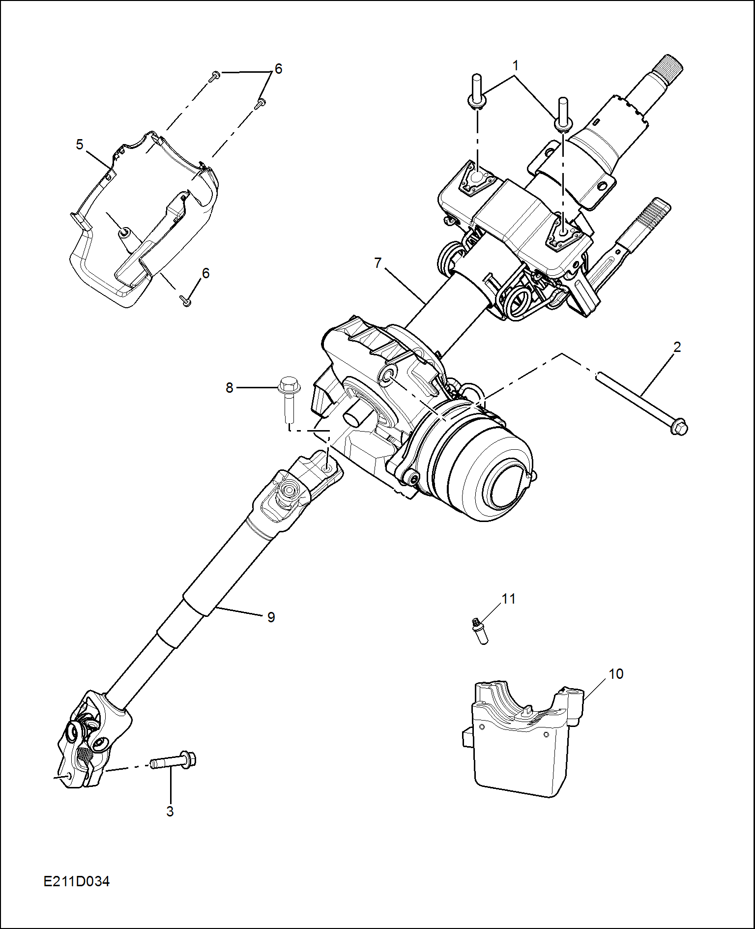 E211D034:STEERING COLUMN
