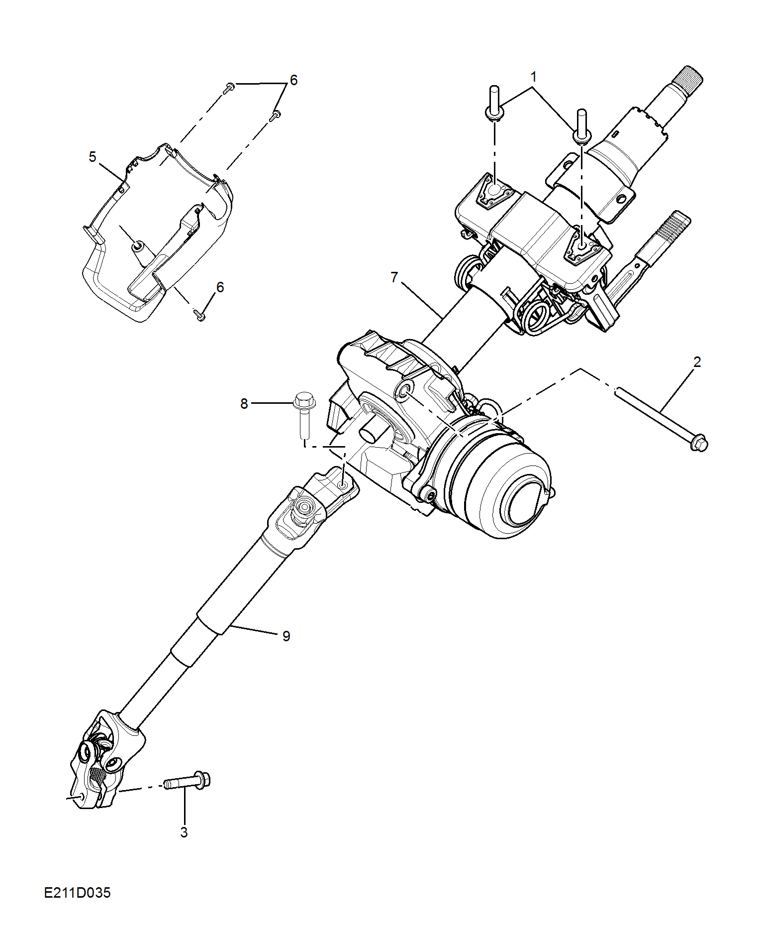 E211D036:STEERING COLUMN