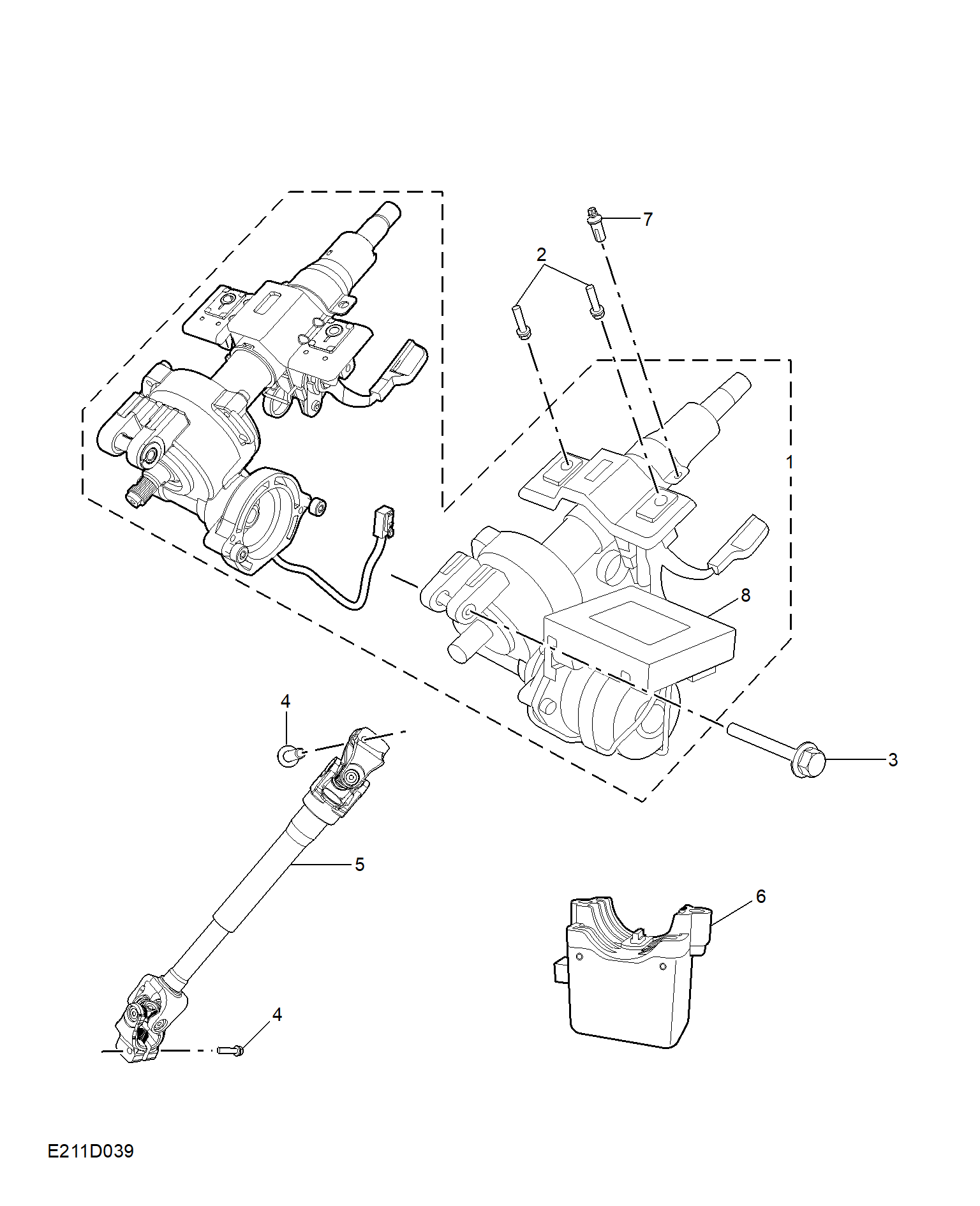 E211D039:STEERING COLUMN
