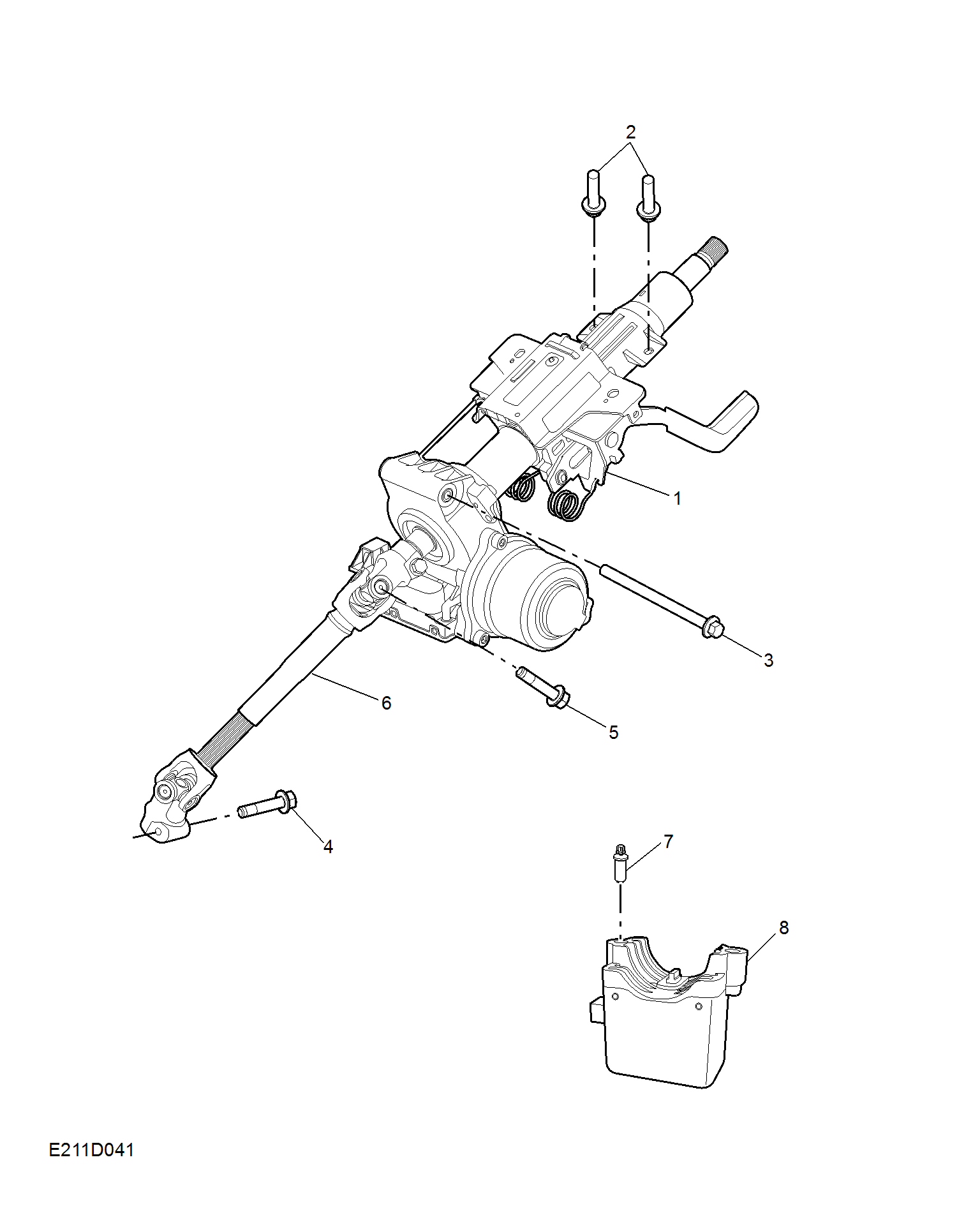 E211D041:STEERING COLUMN