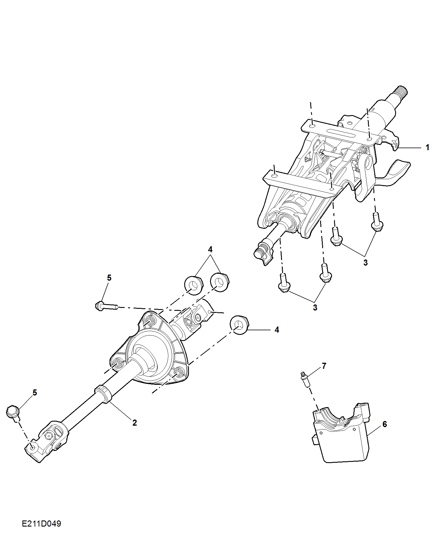 E211D049:STEERING COLUMN